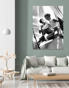 Jackie and Jack on a Boat by M Studio on GIANT ART - black and white  photography
