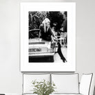 Brigitte Bardot  with her dog in St. Tropez, 1962 by M Studio on GIANT ART - black and white photographie bardot