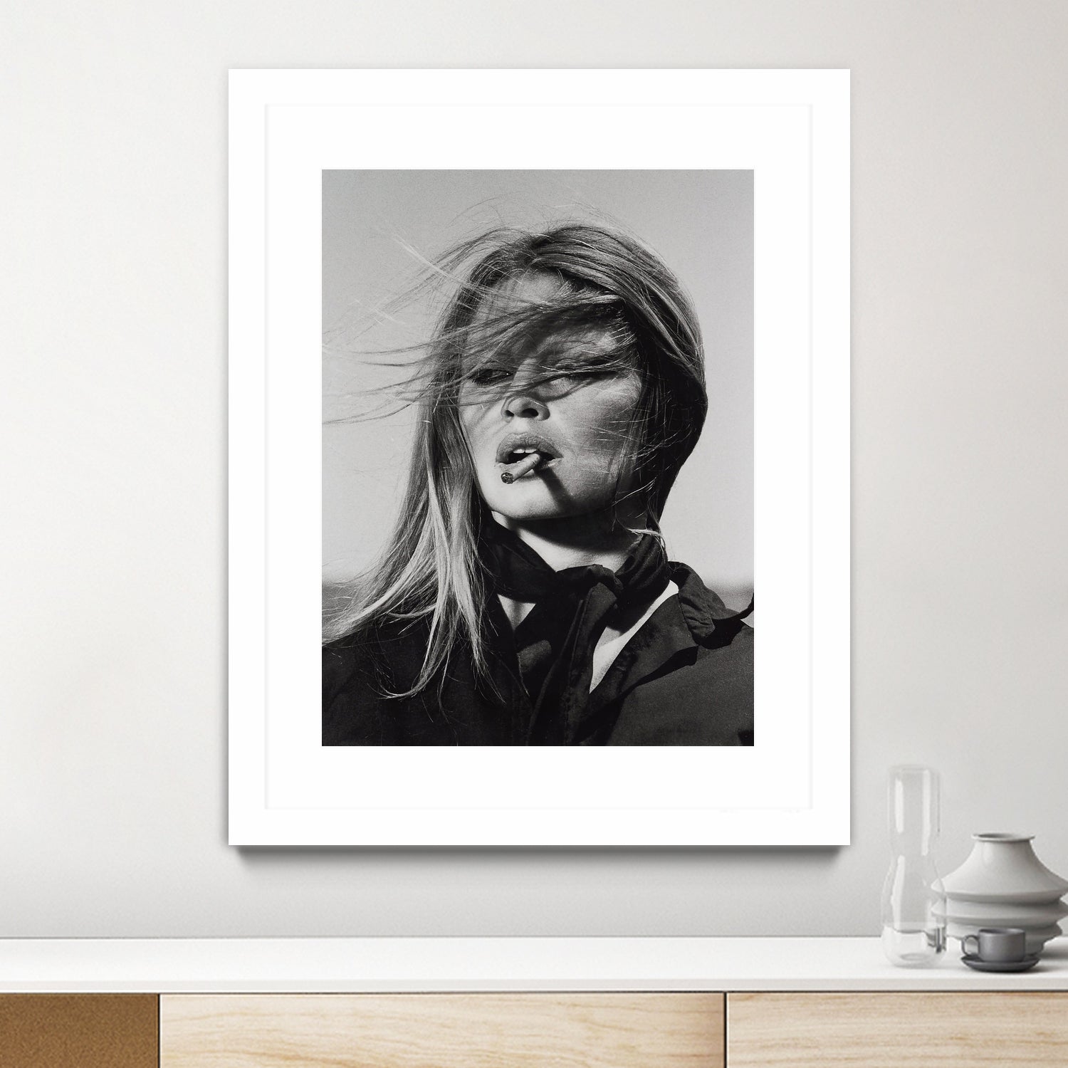 Brigitte Bardot by M Studio on GIANT ART - black and white black and white bardot