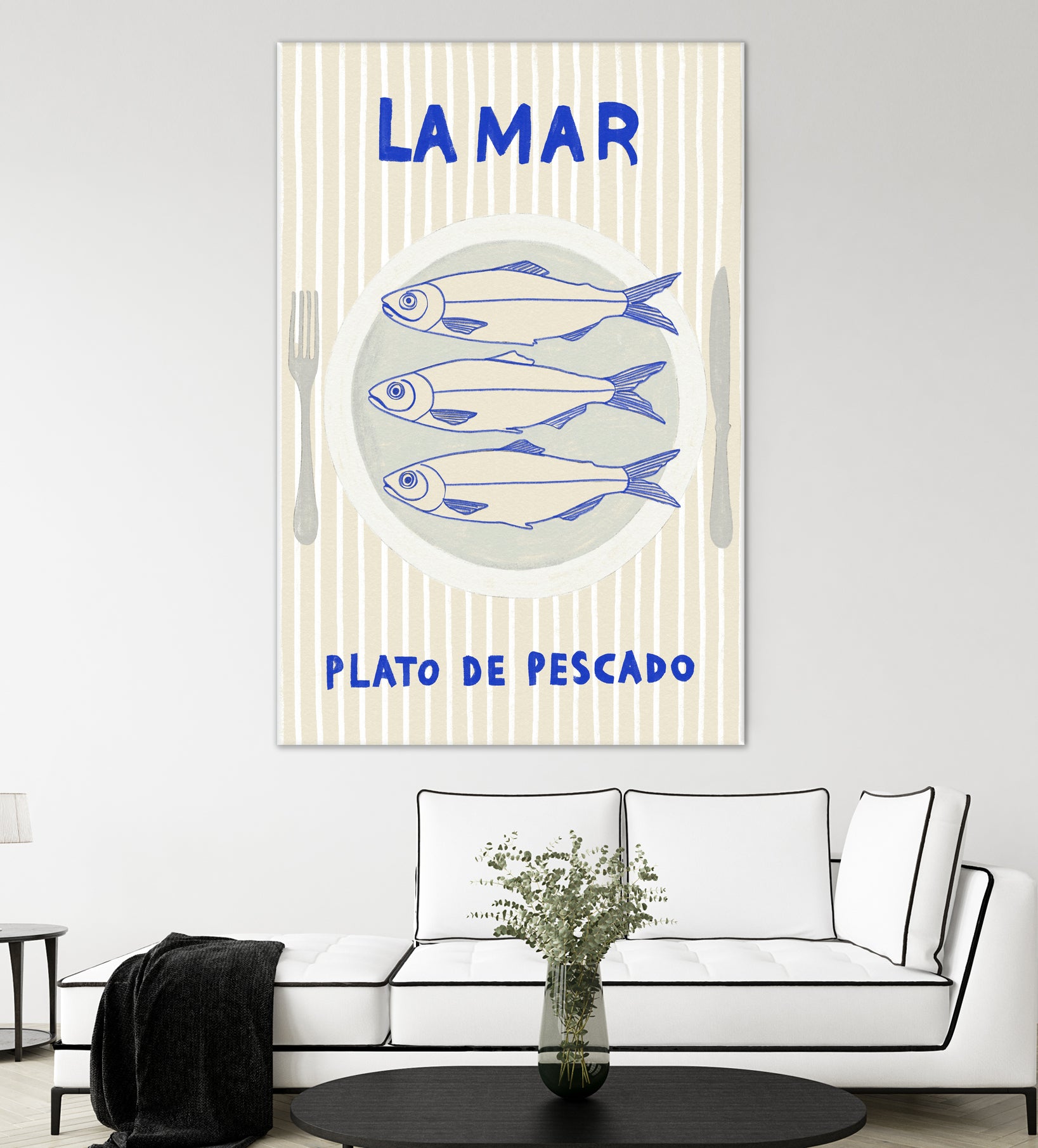 la Mar by M Studio on GIANT ART - blue figurative kitchen