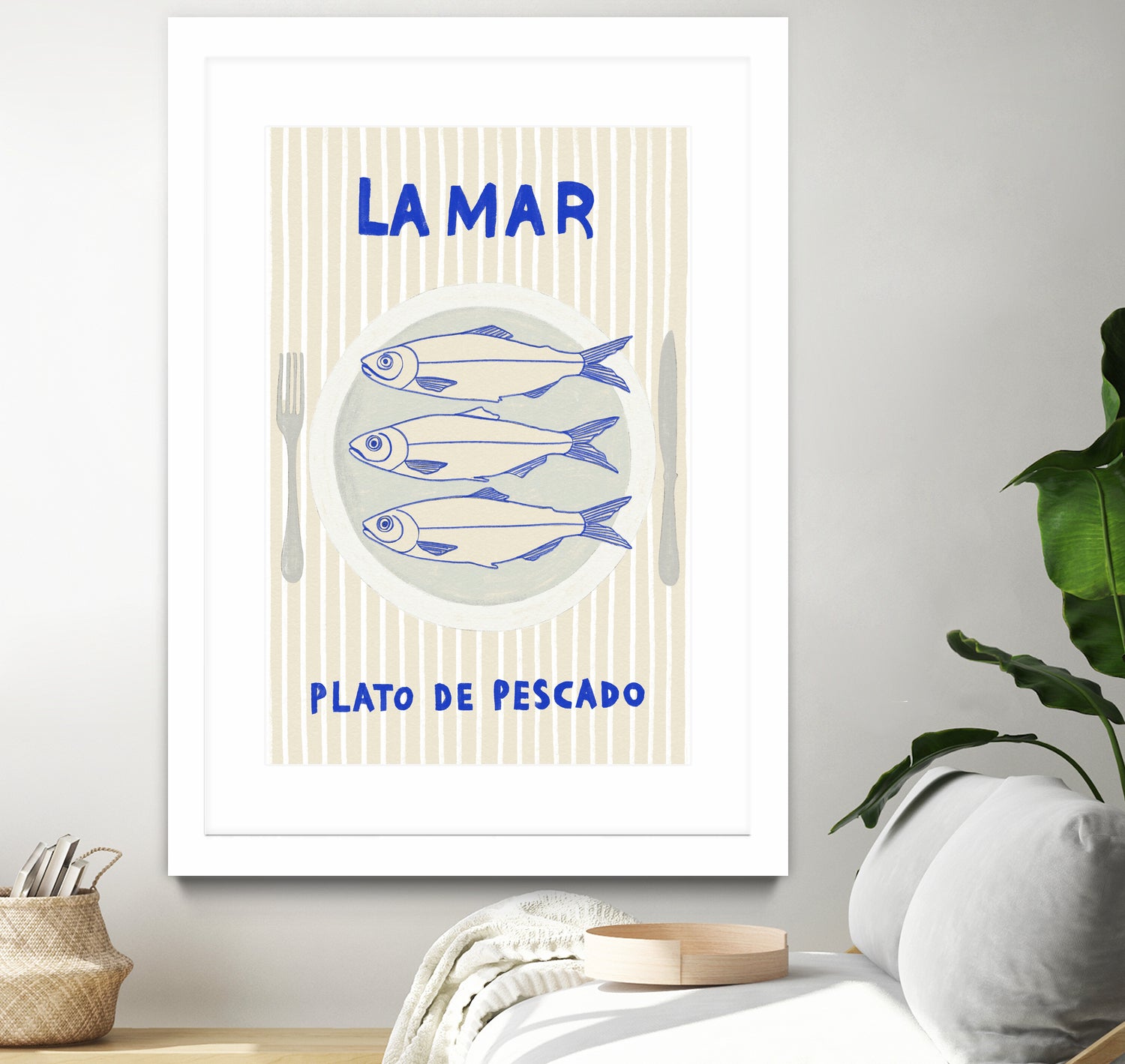 la Mar by M Studio on GIANT ART - blue figurative kitchen