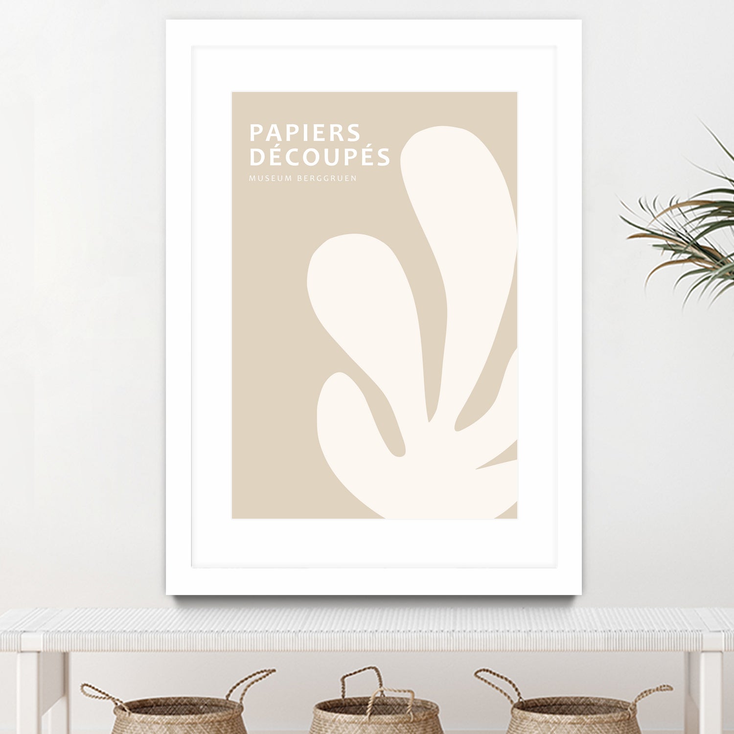 Papiers Découpés XV by M Studio on GIANT ART - beige mid century mid century