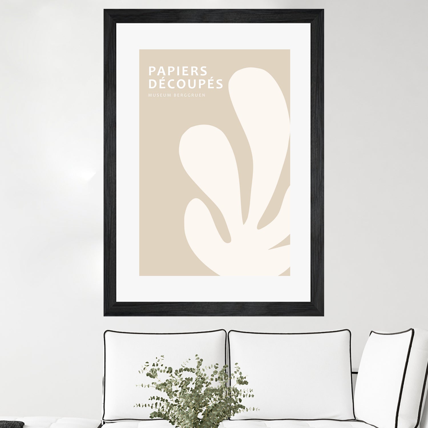 Papiers Découpés XV by M Studio on GIANT ART - beige mid century mid century