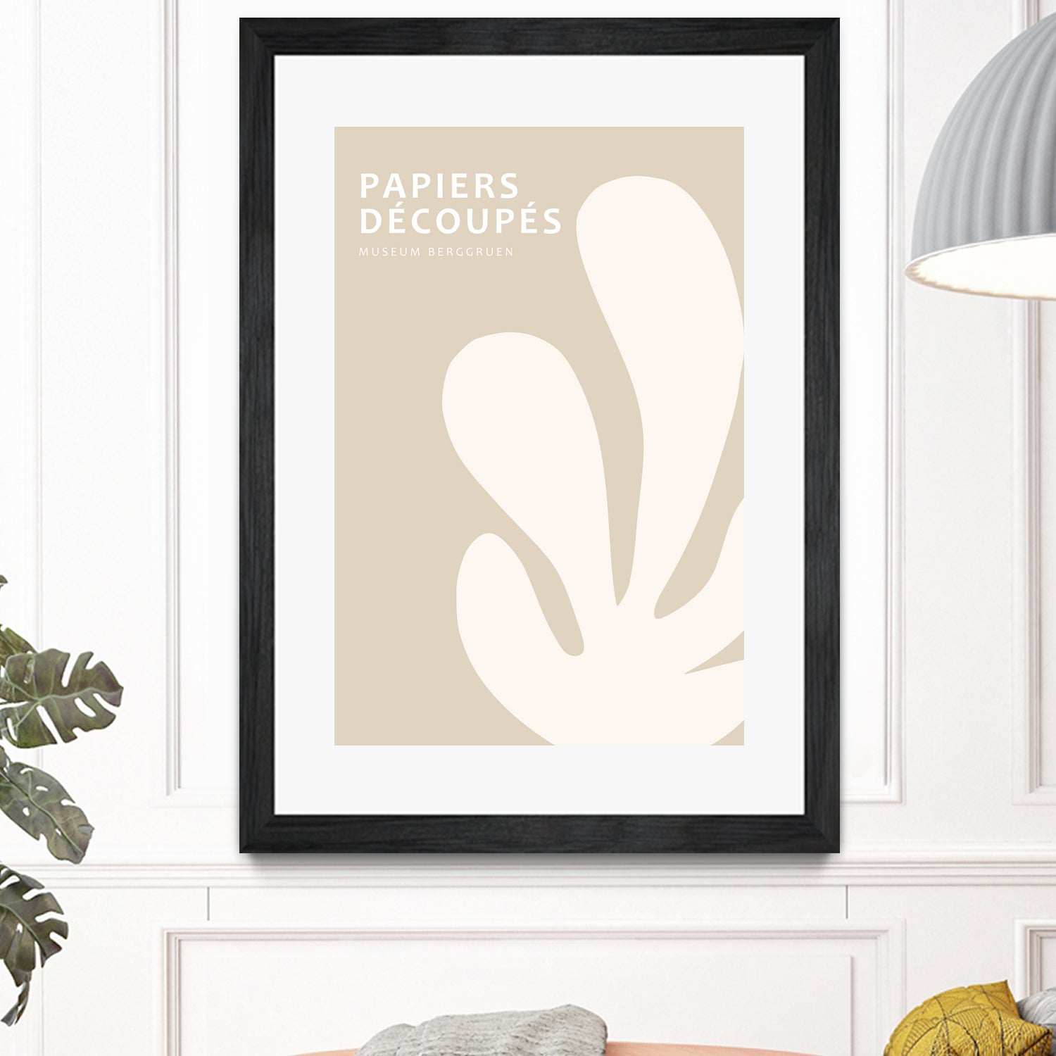 Papiers Découpés XV by M Studio on GIANT ART - beige mid century mid century