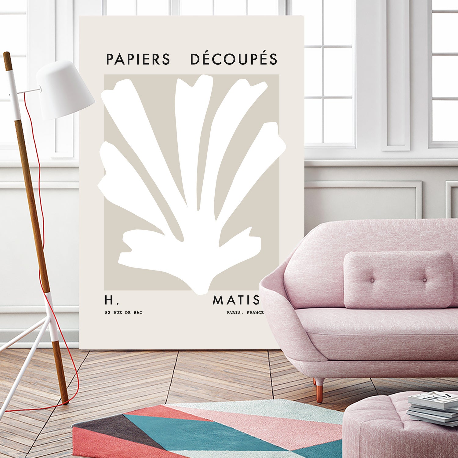 Papiers Découpés H by M Studio on GIANT ART - beige