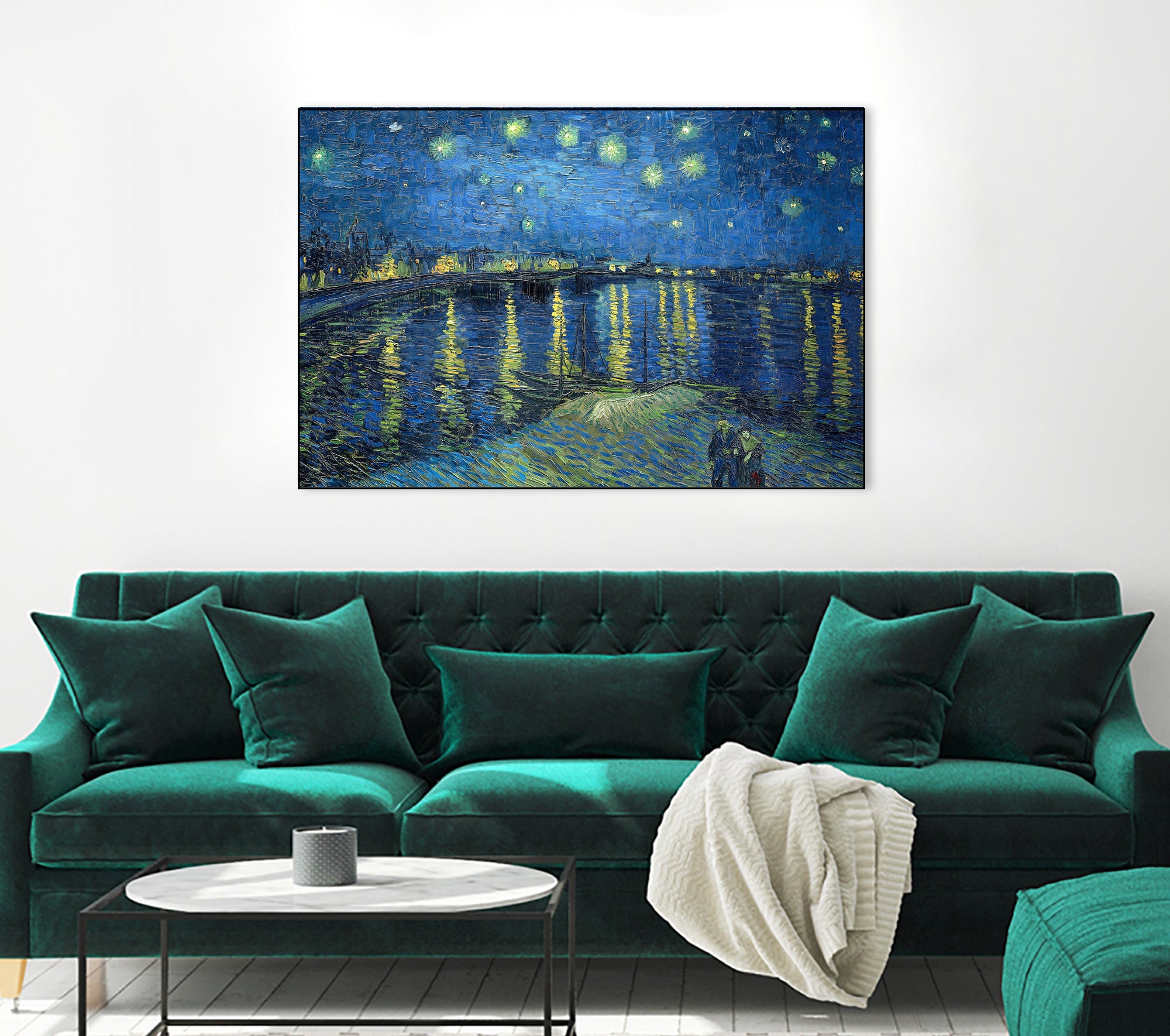 Starry Night Over the Rhône by Vincent van Gogh on GIANT ART - masters masters