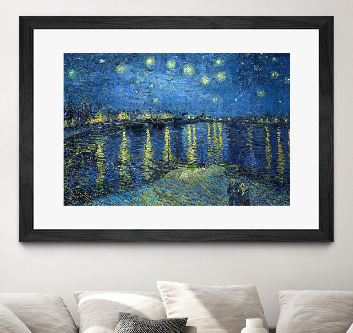 Starry Night Over the Rhône by Vincent van Gogh on GIANT ART - masters masters