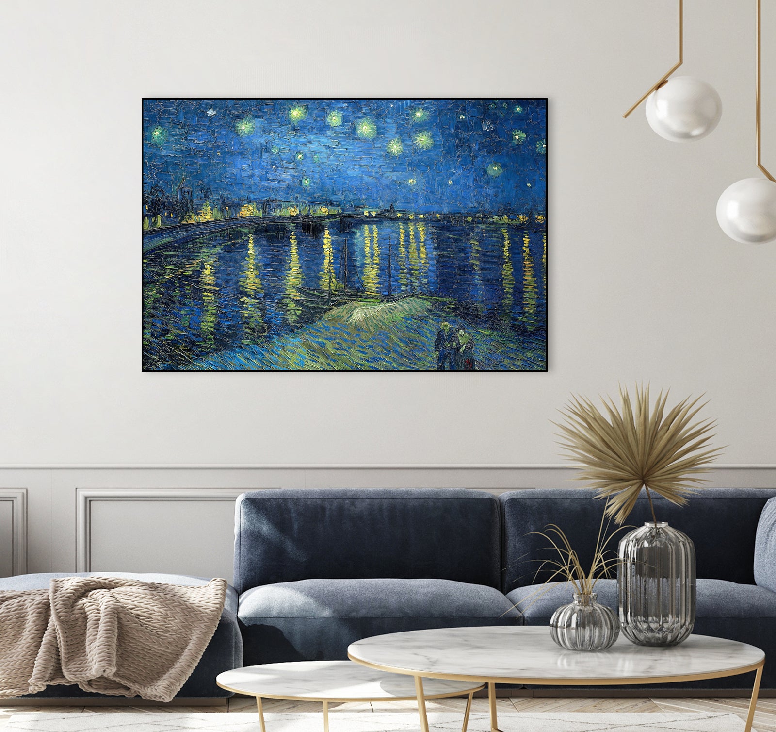 Starry Night Over the Rhône by Vincent van Gogh on GIANT ART - masters masters