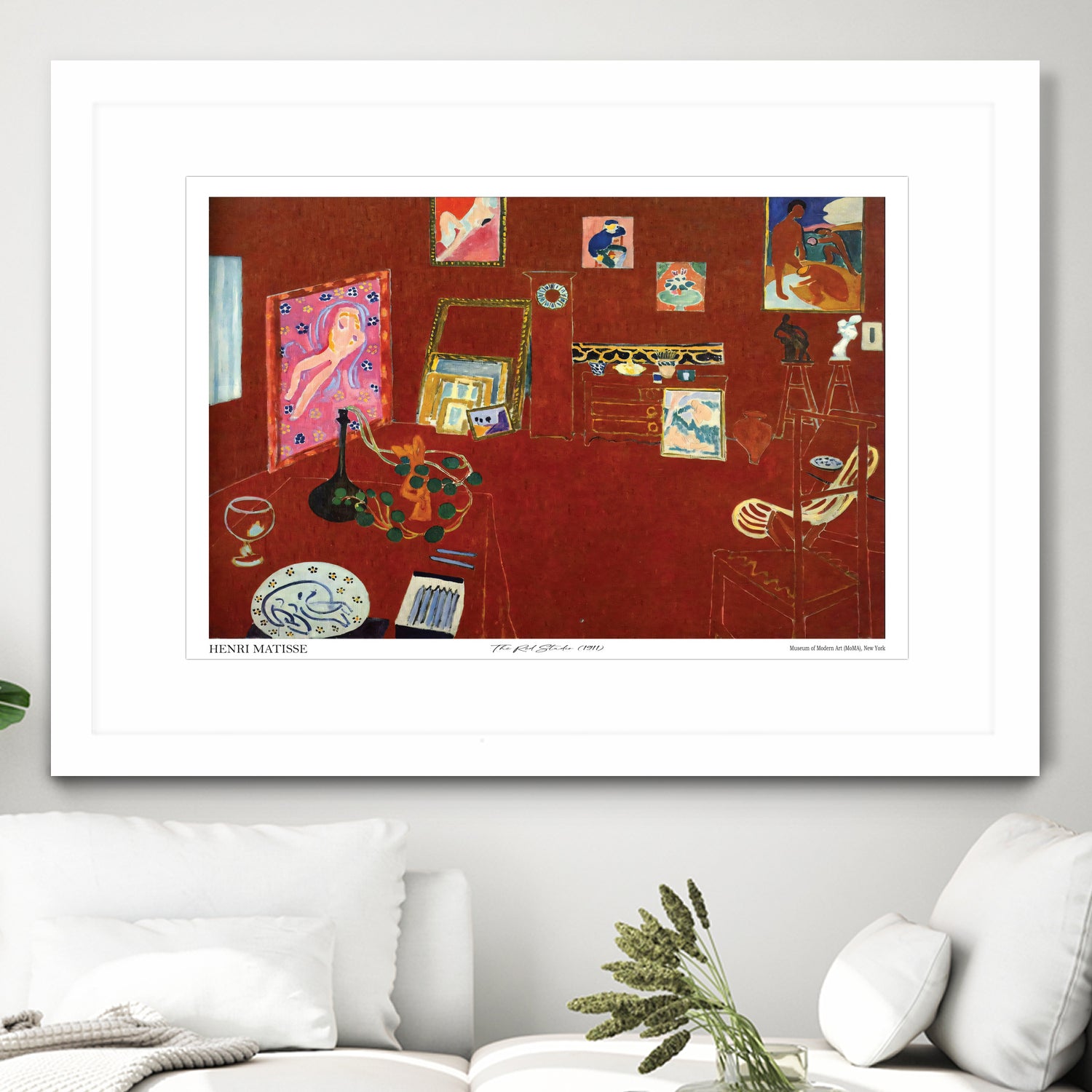 The Red studio by Henri Matisse on GIANT ART - museums