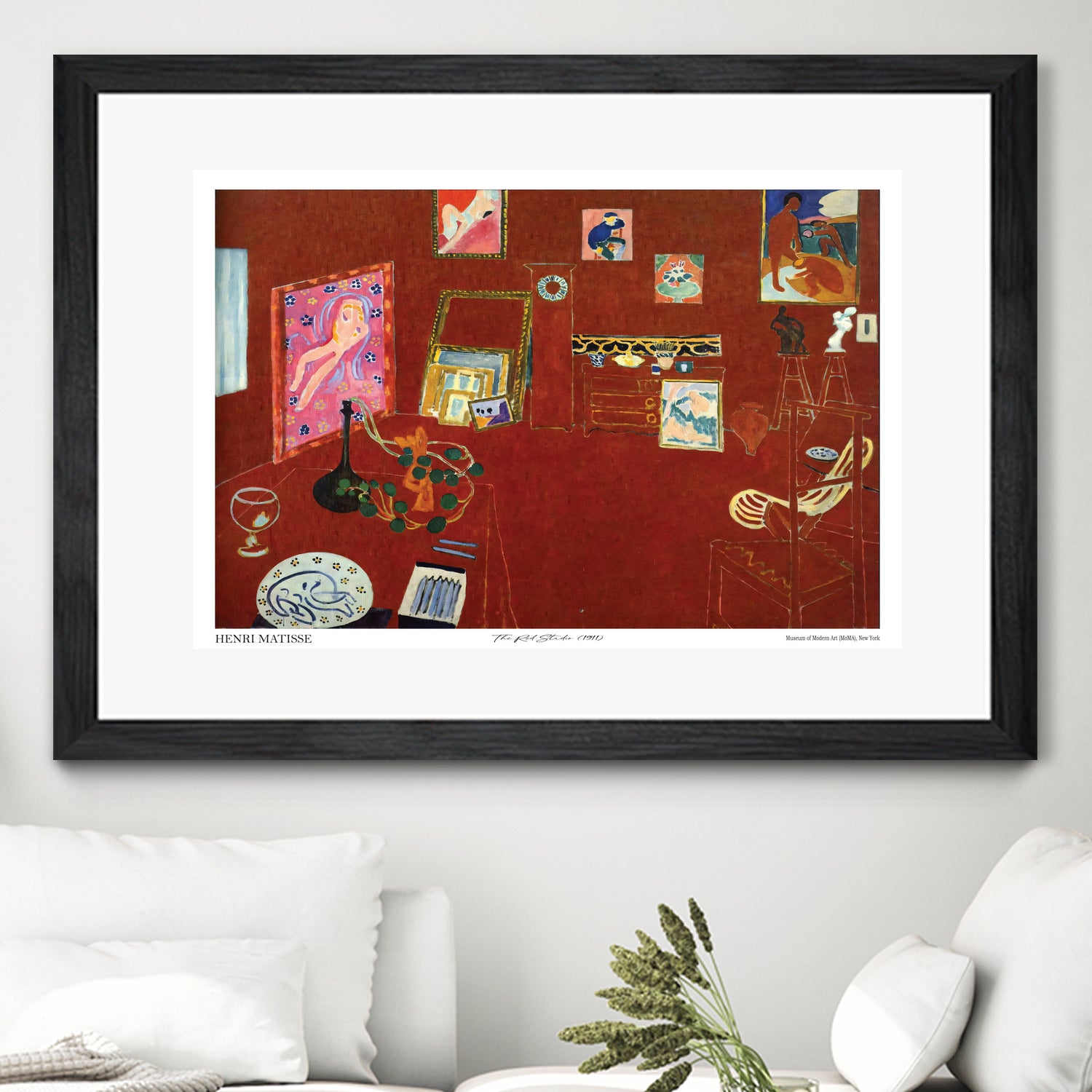 The Red studio by Henri Matisse on GIANT ART - museums