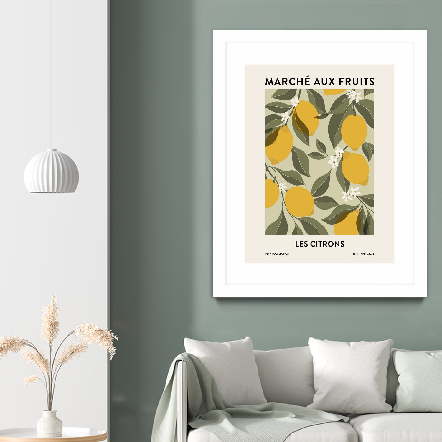 Les agrumes by M Studio on GIANT ART - green illustration lemon