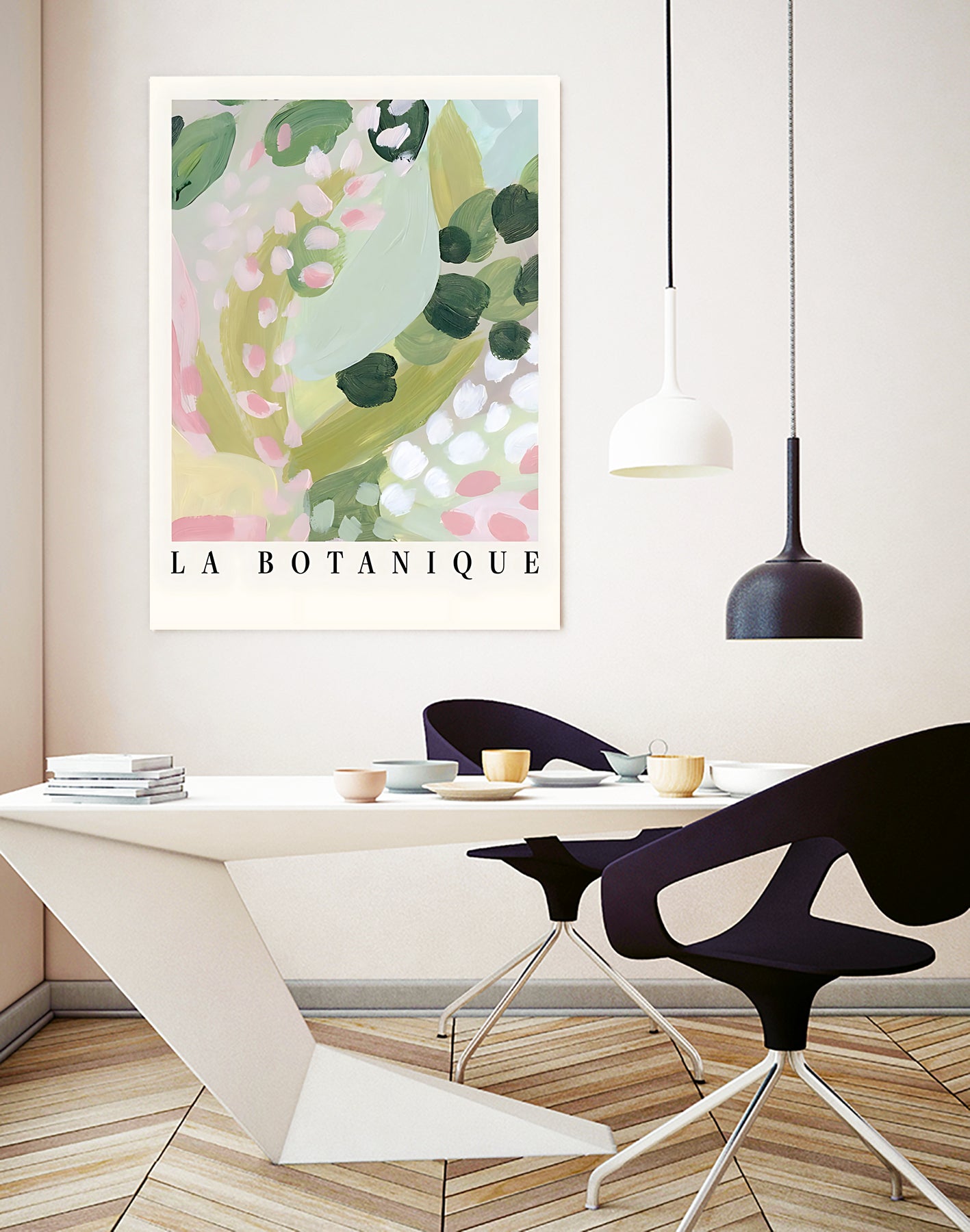 Botanique II by M Studio on GIANT ART - pink botanique flowers