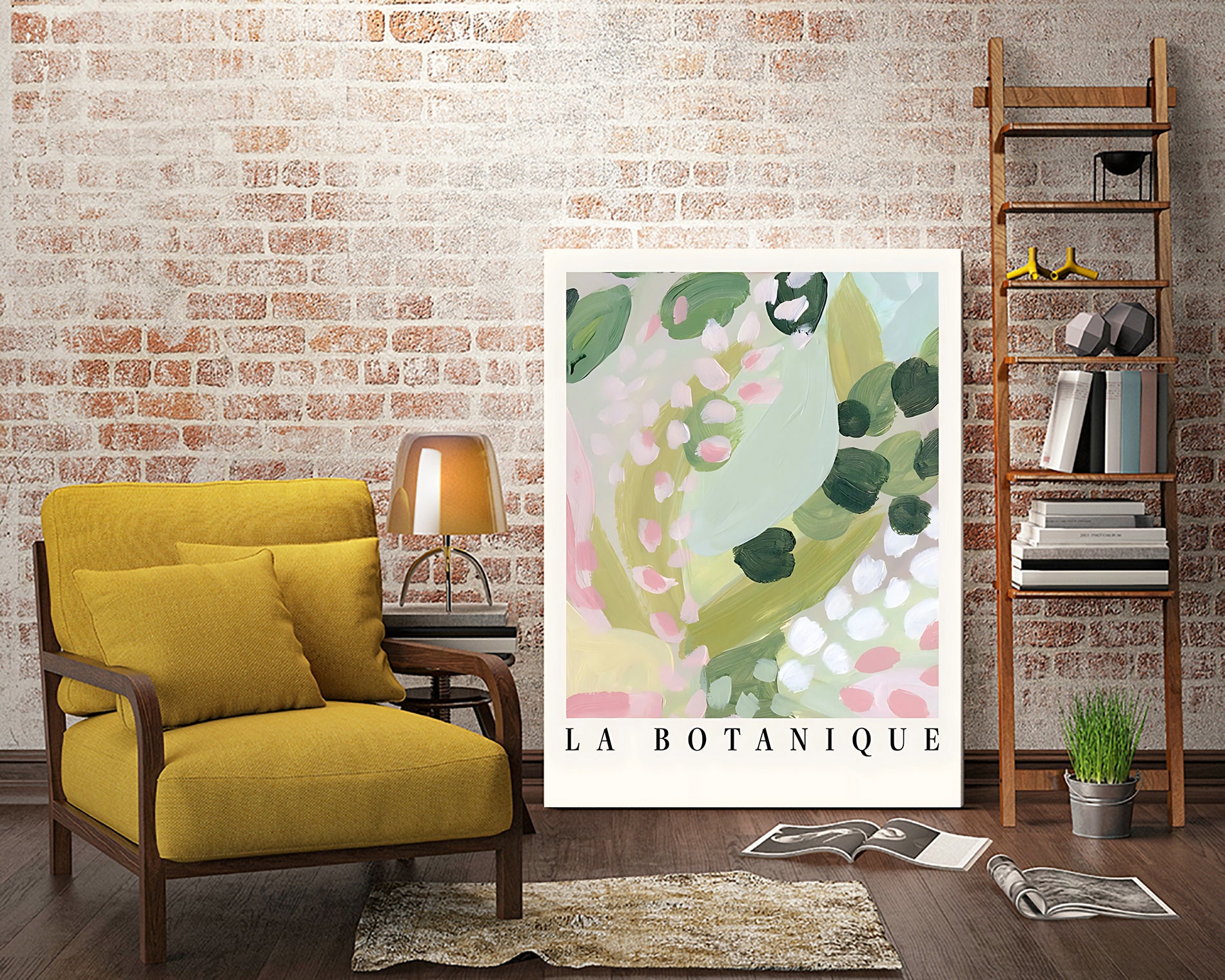 Botanique II by M Studio on GIANT ART - pink botanique flowers