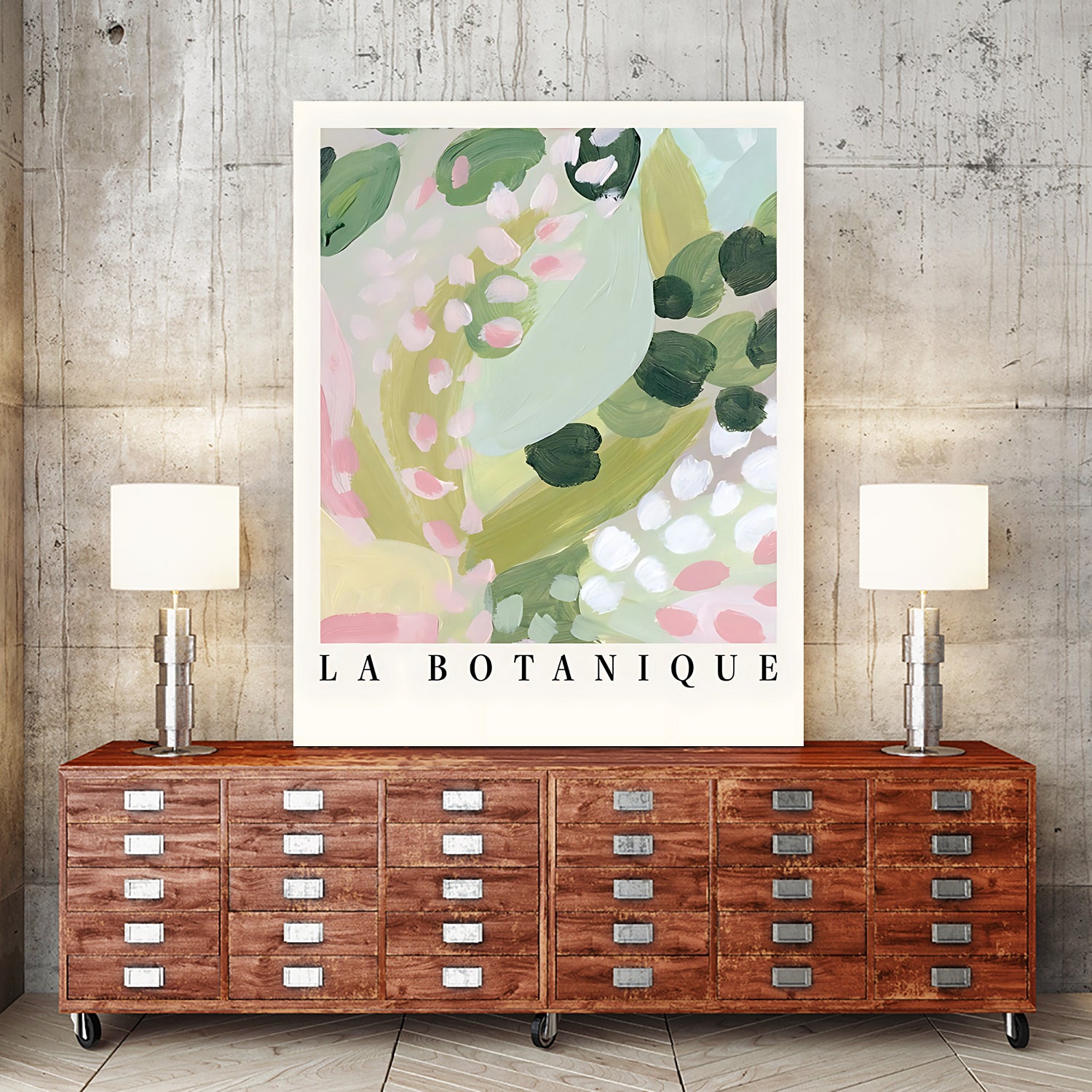 Botanique II by M Studio on GIANT ART - pink botanique flowers