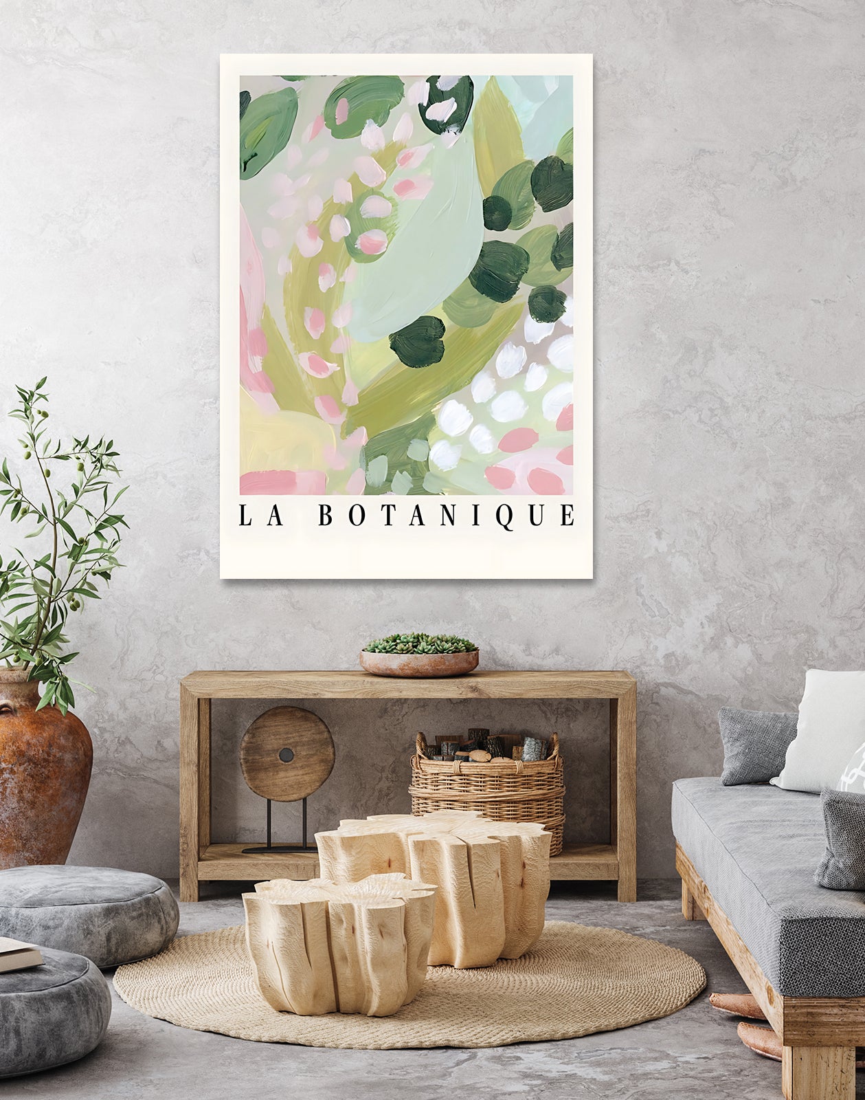 Botanique II by M Studio on GIANT ART - pink botanique flowers