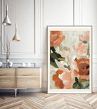 Autumn Blossom by M Studio on GIANT ART - green botanical flowers