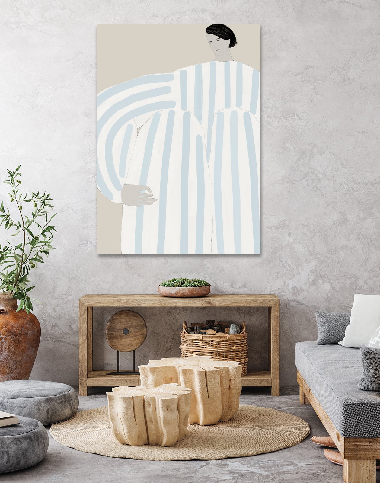 Form I by M Studio on GIANT ART - beige