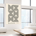 Bauhaus 1919 by M studio on GIANT ART - beige abstact framed canvas