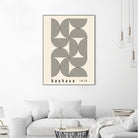 Bauhaus 1919 by M studio on GIANT ART - beige abstact framed canvas