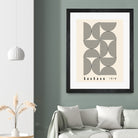 Bauhaus 1919 by M studio on GIANT ART - beige abstact framed canvas