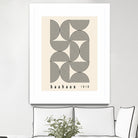 Bauhaus 1919 by M studio on GIANT ART - beige abstact framed canvas