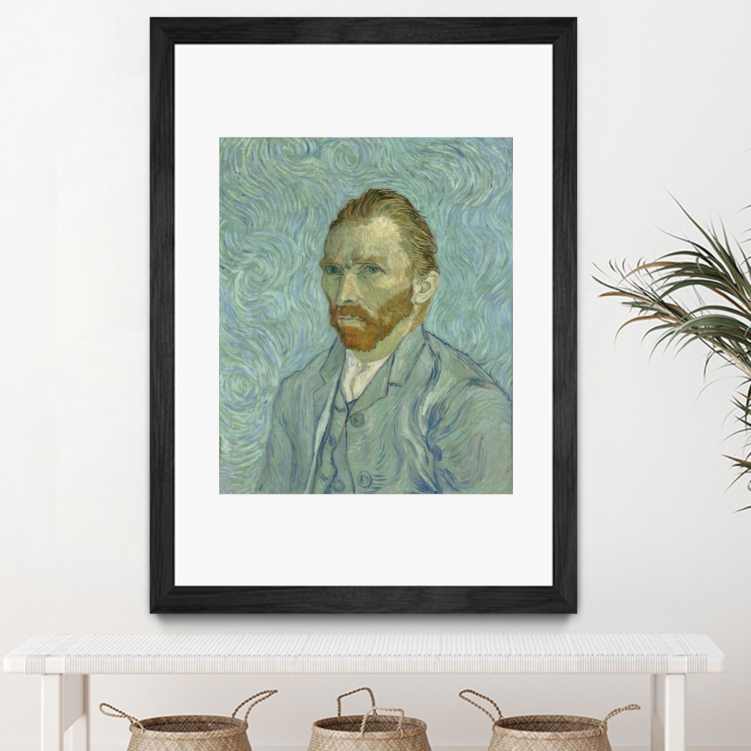 Self Portrait by Vincent Van Gogh on GIANT ART - green figurative