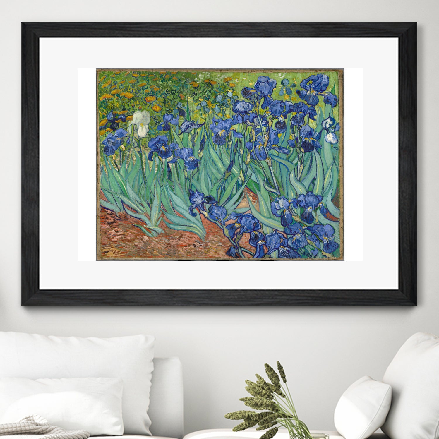 Irises, 1889 by Vincent Van Gogh on GIANT ART - green botanical