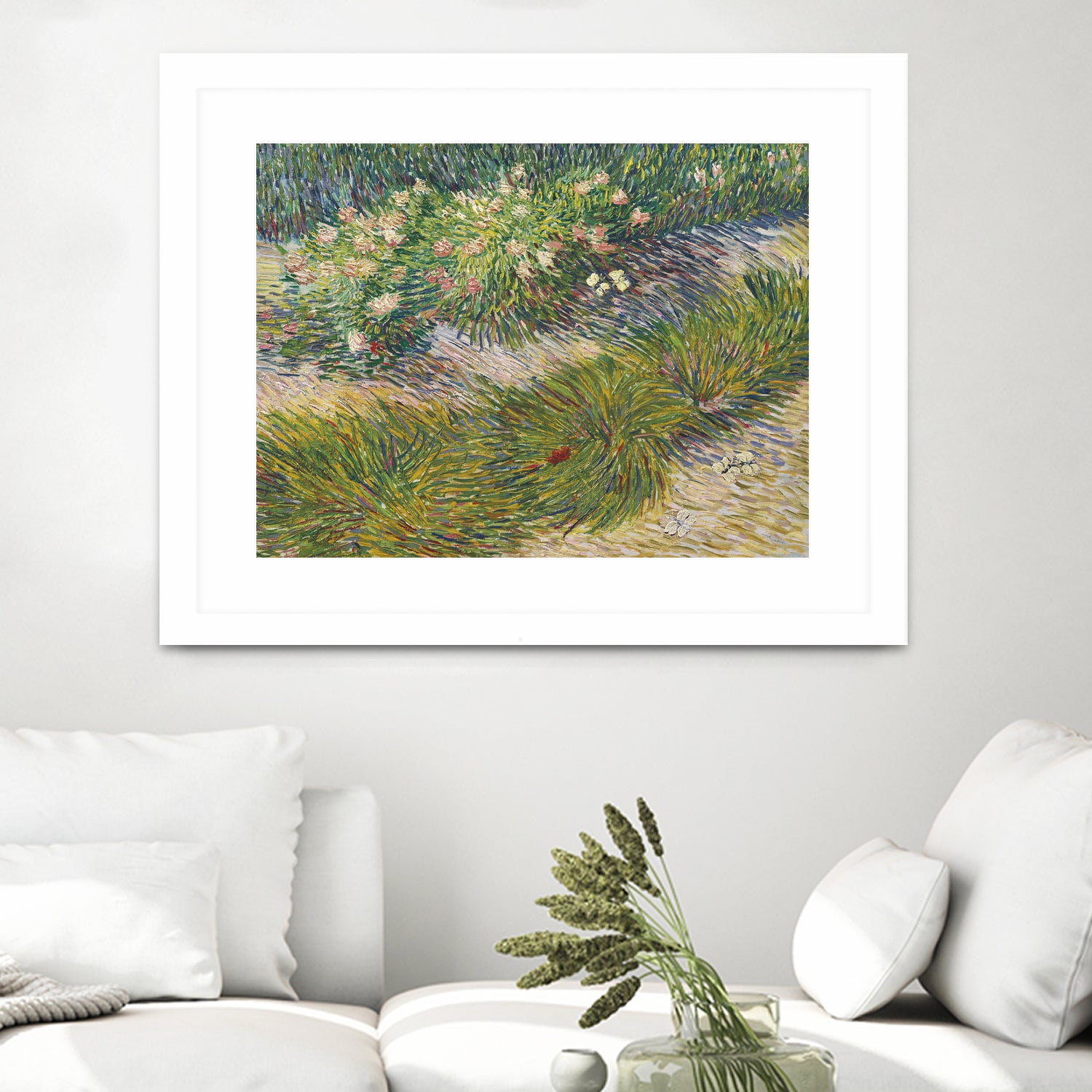 Coin de jardin avec papillons by Vincent van Gogh on GIANT ART