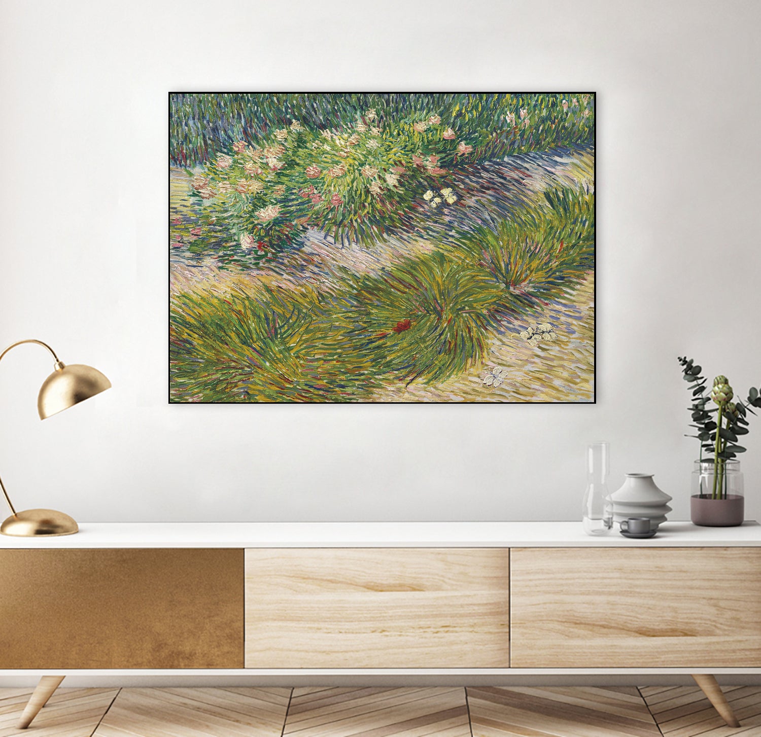 Coin de jardin avec papillons by Vincent van Gogh on GIANT ART