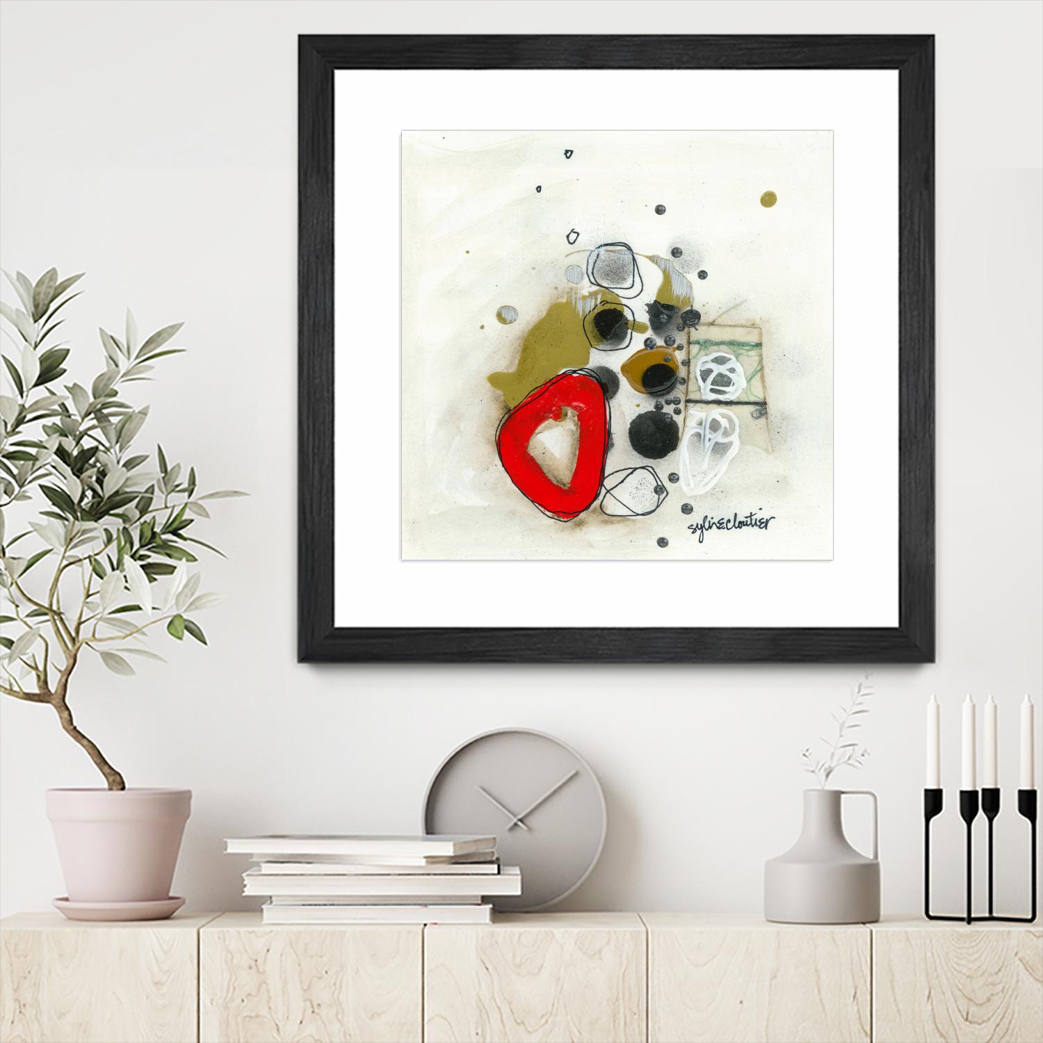 Actual #1 by Sylvie Cloutier on GIANT ART - red abstrait