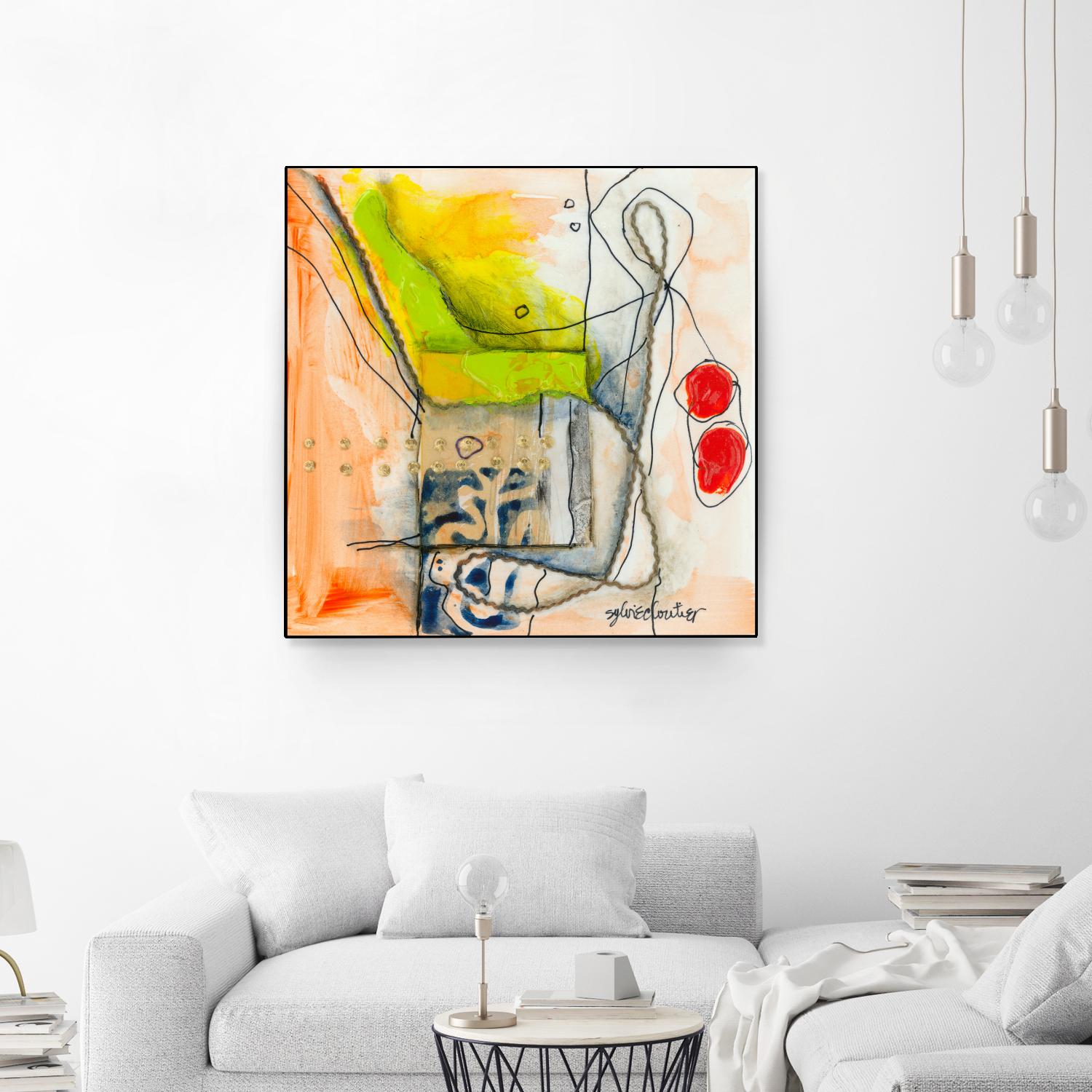 Cartoon #3 by Sylvie  Cloutier on GIANT ART - red abstract