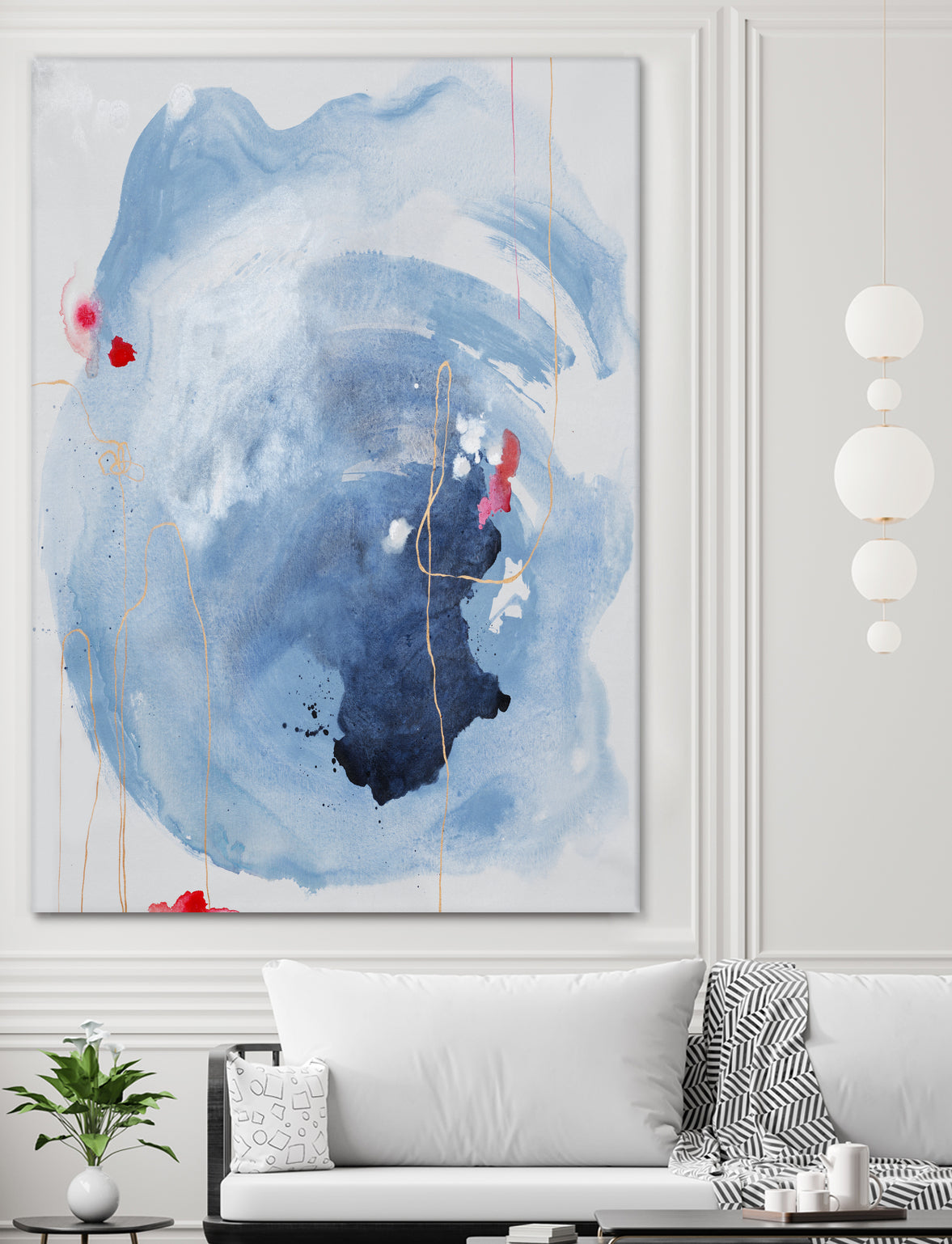 Capture Quiet by Daleno Art on GIANT ART - blue abstract