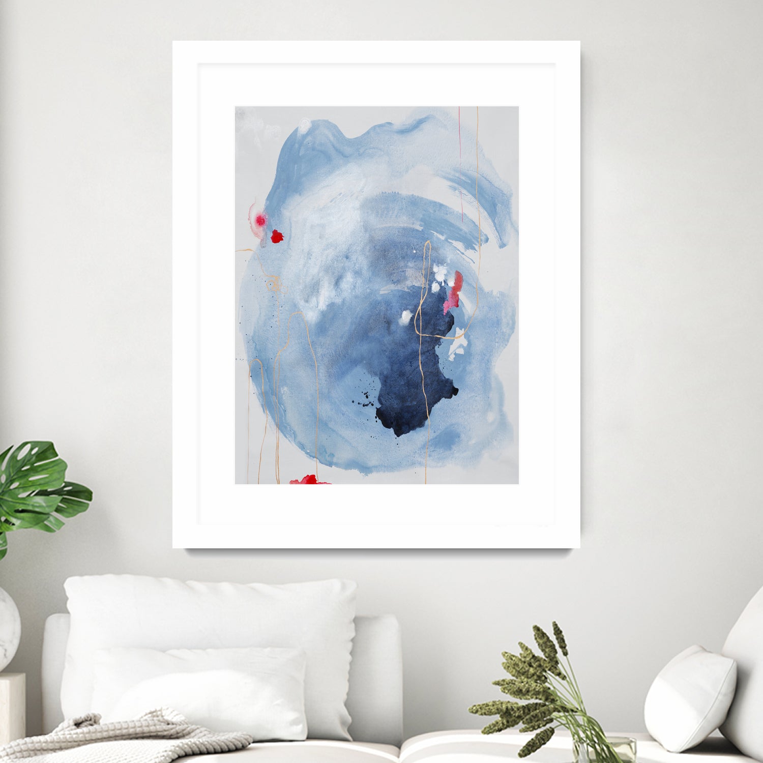 Capture Quiet by Daleno Art on GIANT ART - blue abstract