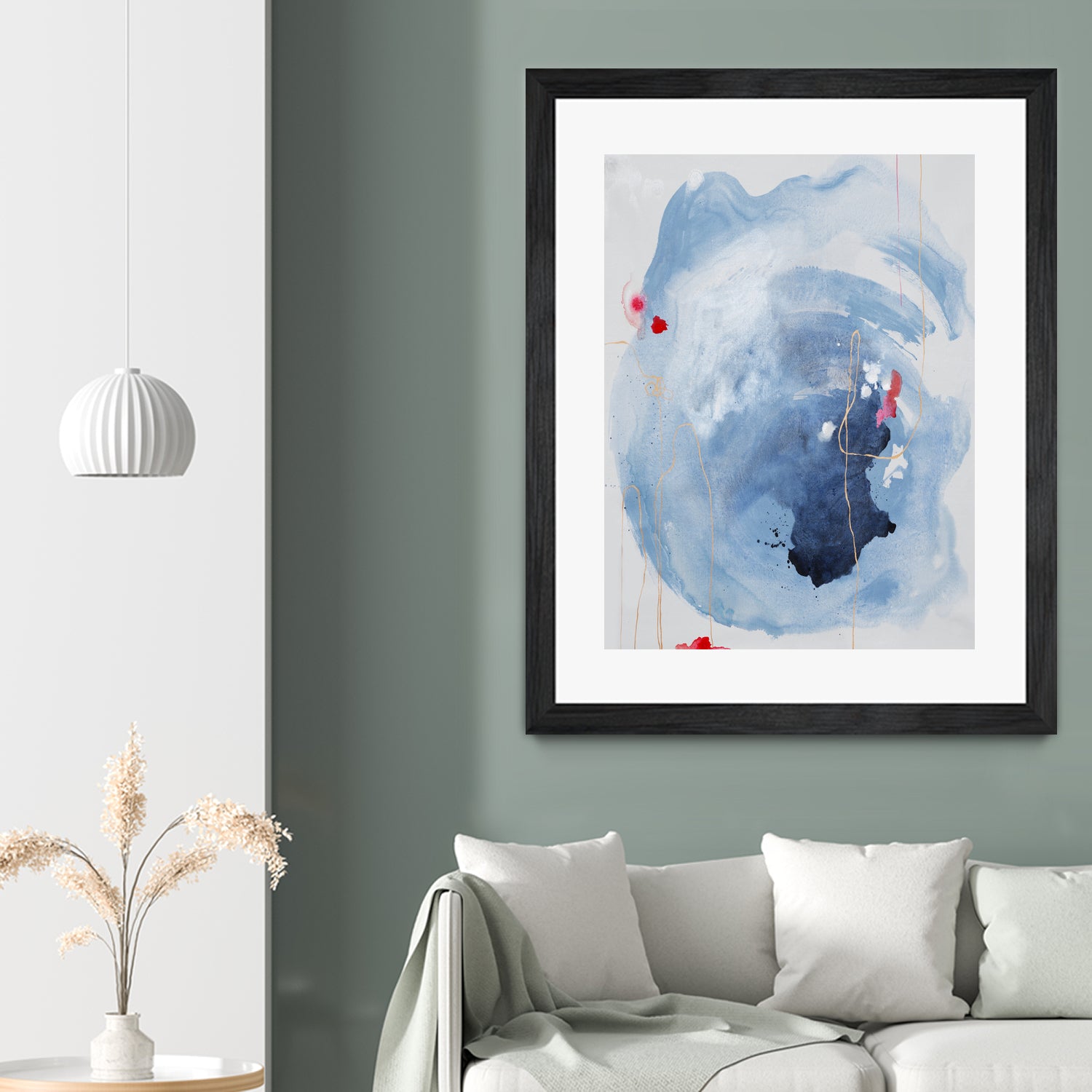 Capture Quiet by Daleno Art on GIANT ART - blue abstract