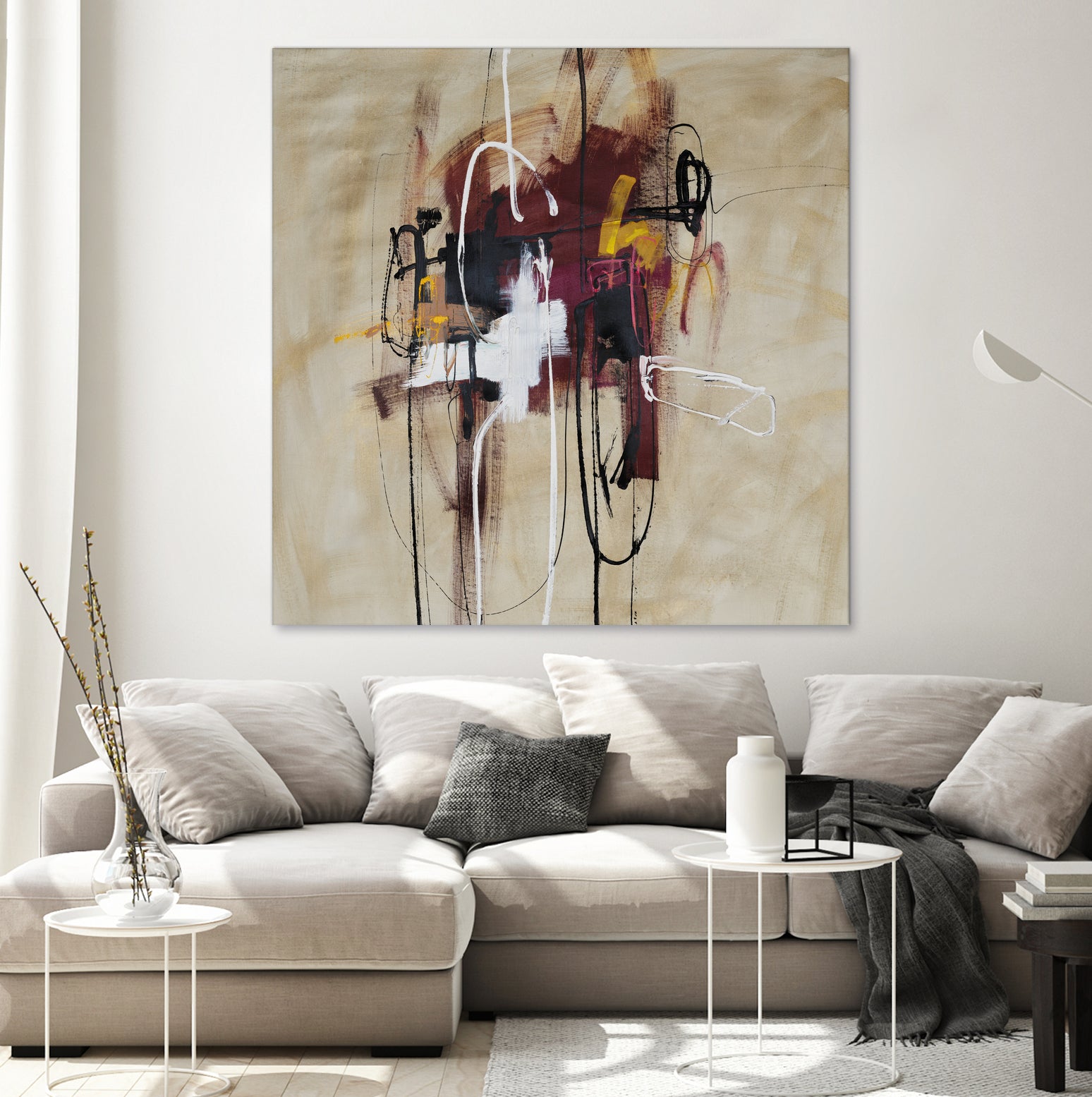 Closely Listening by Daleno Art on GIANT ART - brown abstract