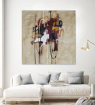 Closely Listening by Daleno Art on GIANT ART - brown abstract