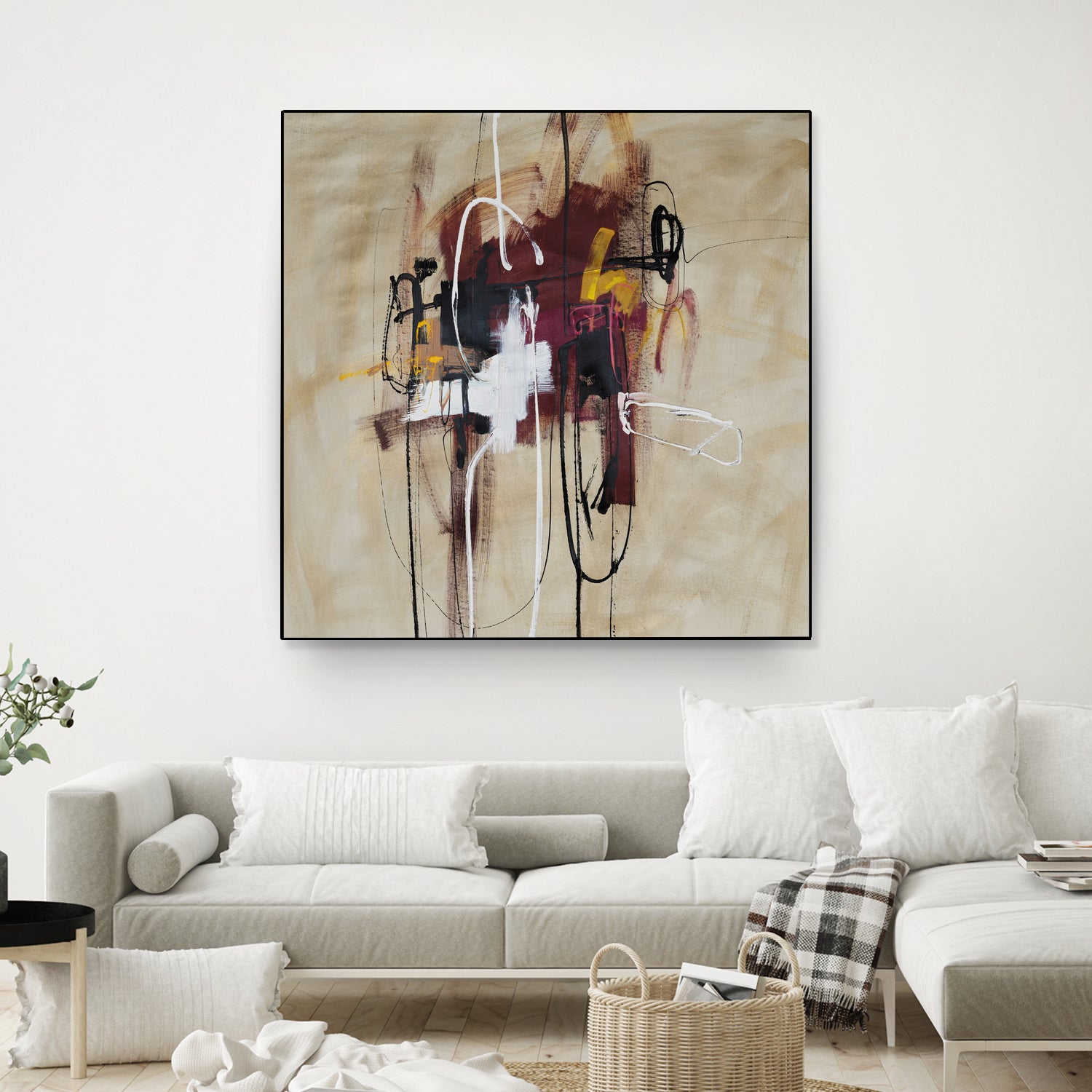 Closely Listening by Daleno Art on GIANT ART - brown abstract