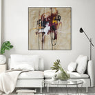 Closely Listening by Daleno Art on GIANT ART - brown abstract