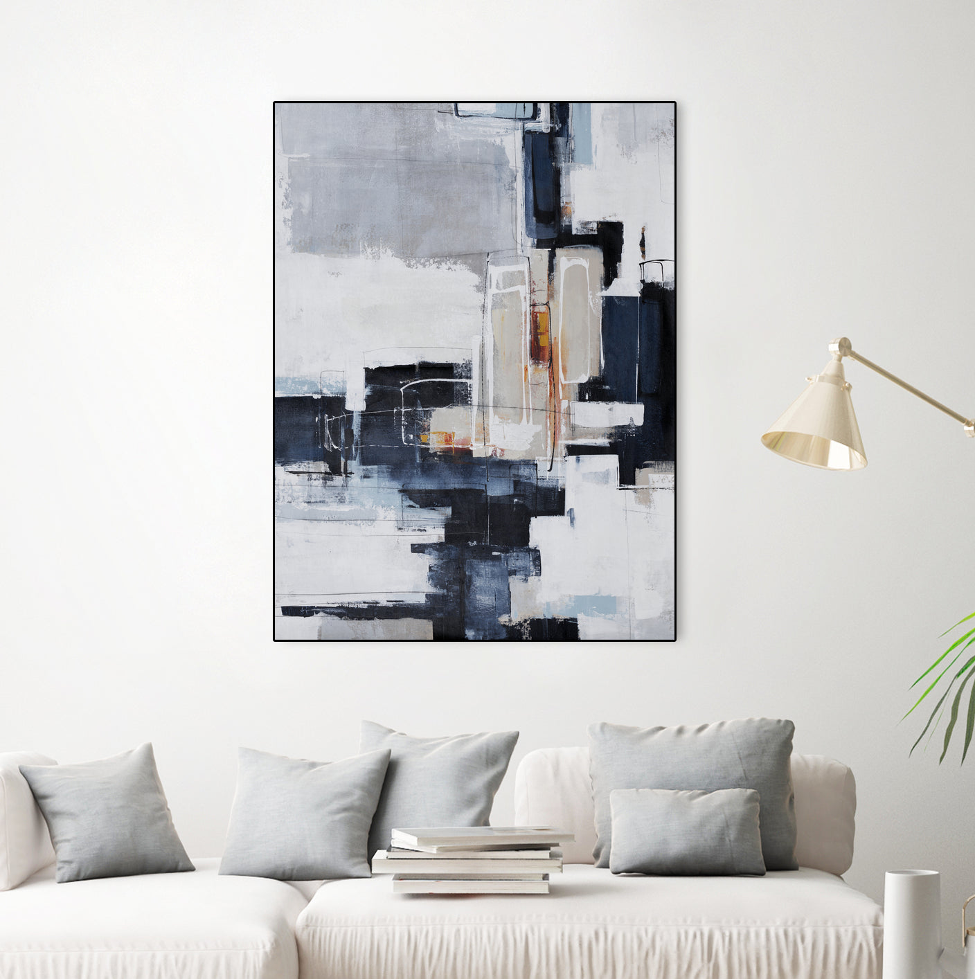 Top Tier by Daleno Art on GIANT ART - grey abstract