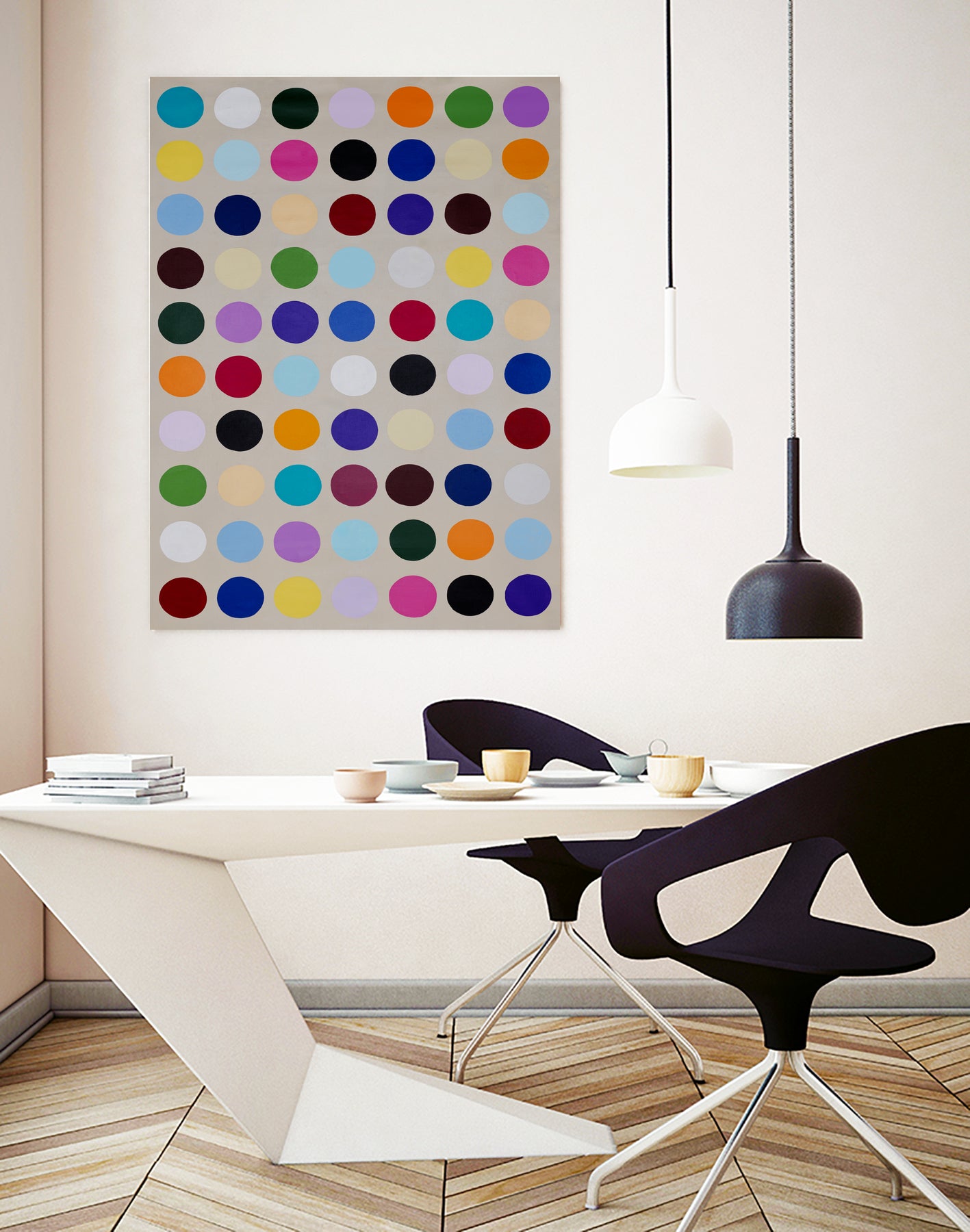 Carnival Cups by Daleno Art on GIANT ART - orange abstract