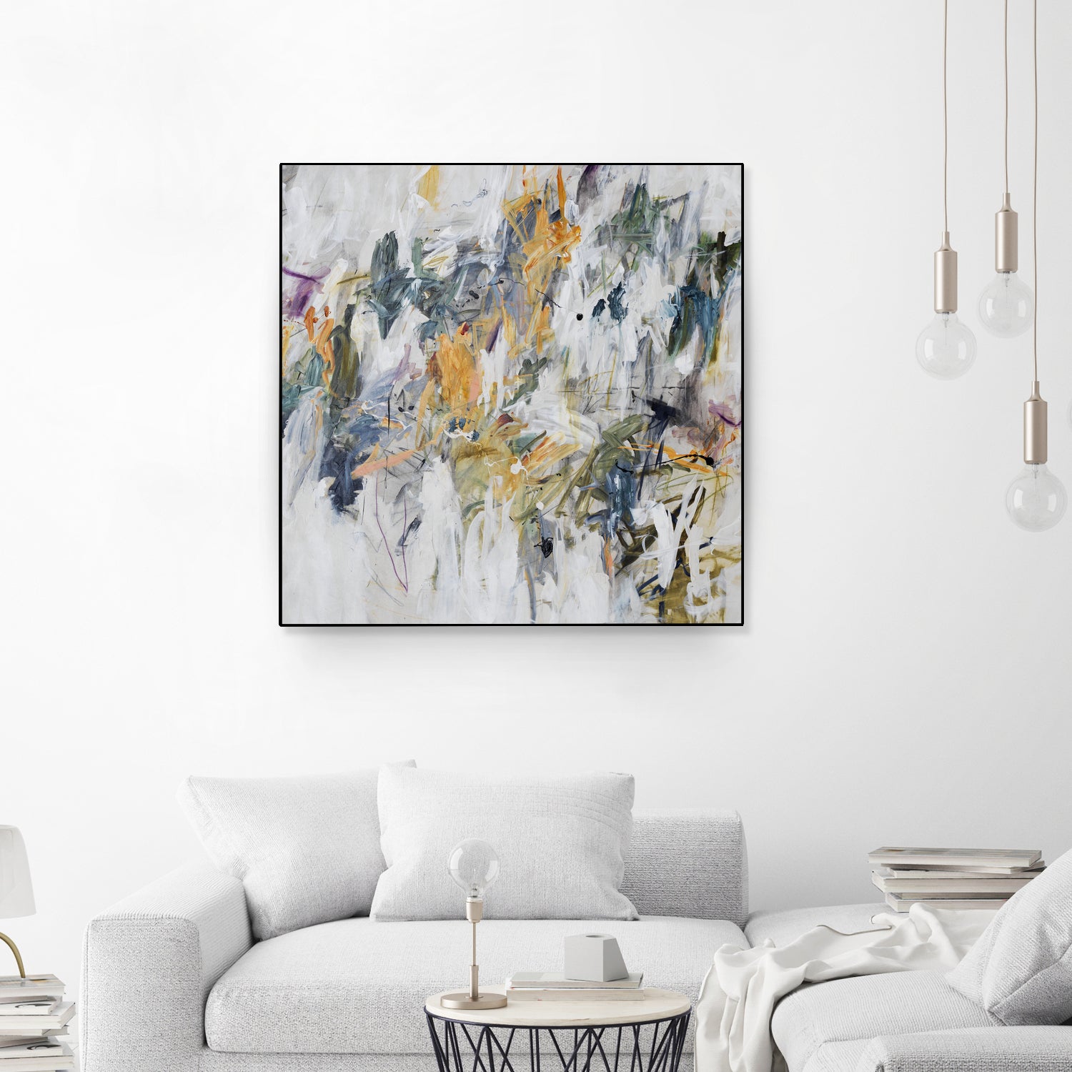 Bright Spring Ahead II by Daleno Art on GIANT ART - yellow abstract