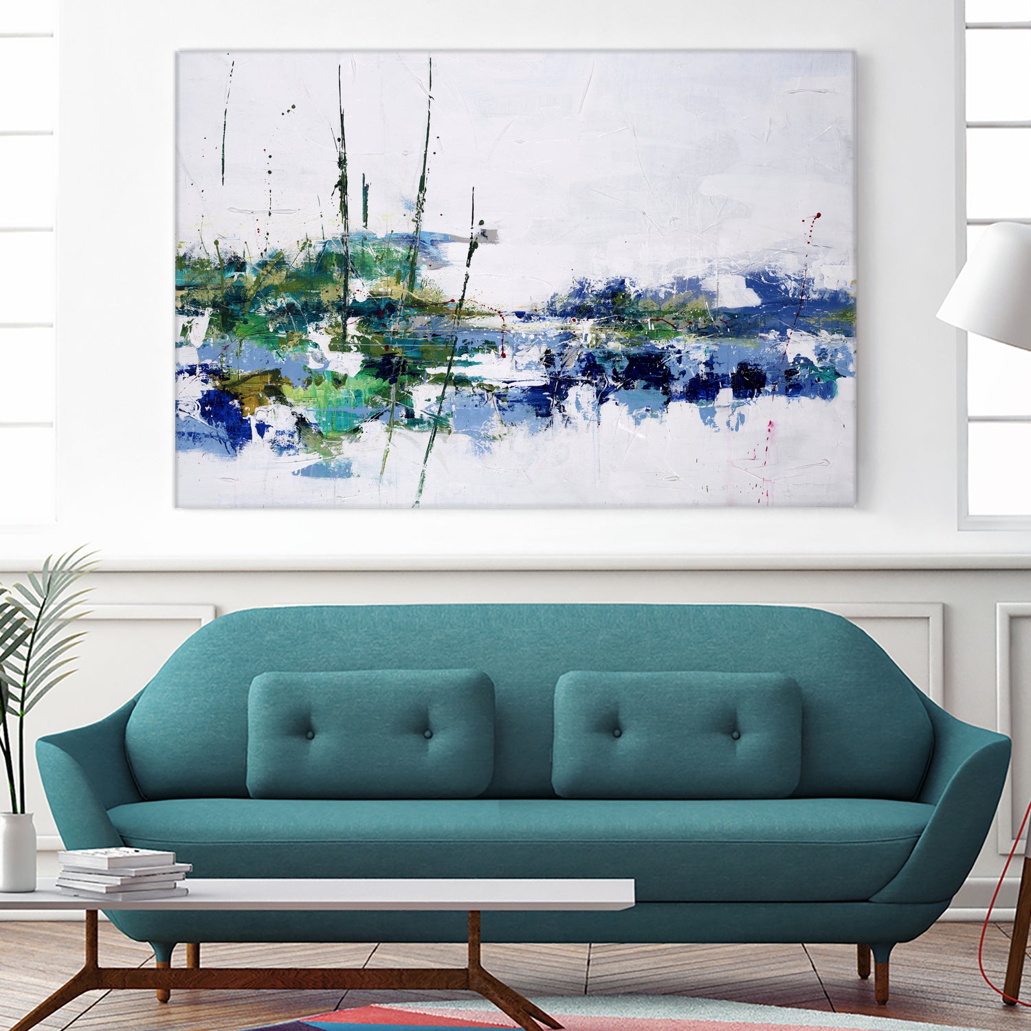 Field and Stream by Daleno Art on GIANT ART - blue absrtact