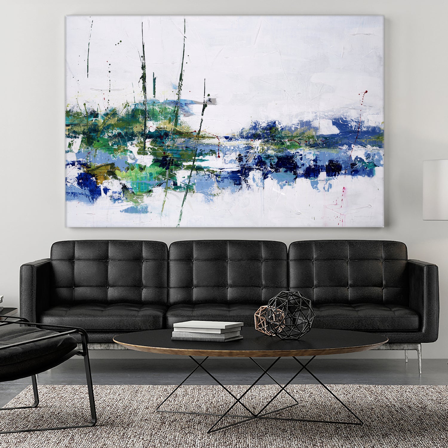 Field and Stream by Daleno Art on GIANT ART - blue absrtact