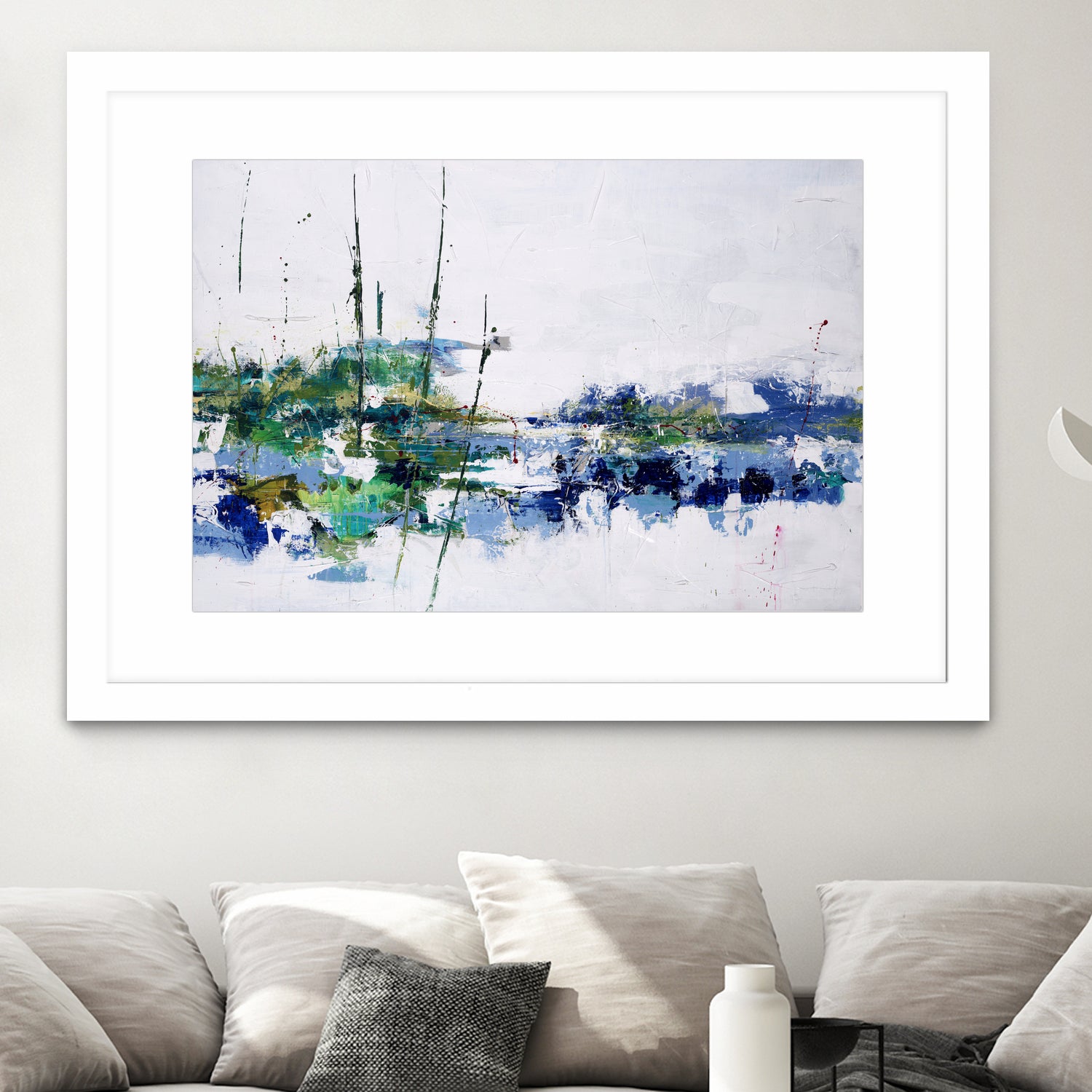 Field and Stream by Daleno Art on GIANT ART - blue absrtact