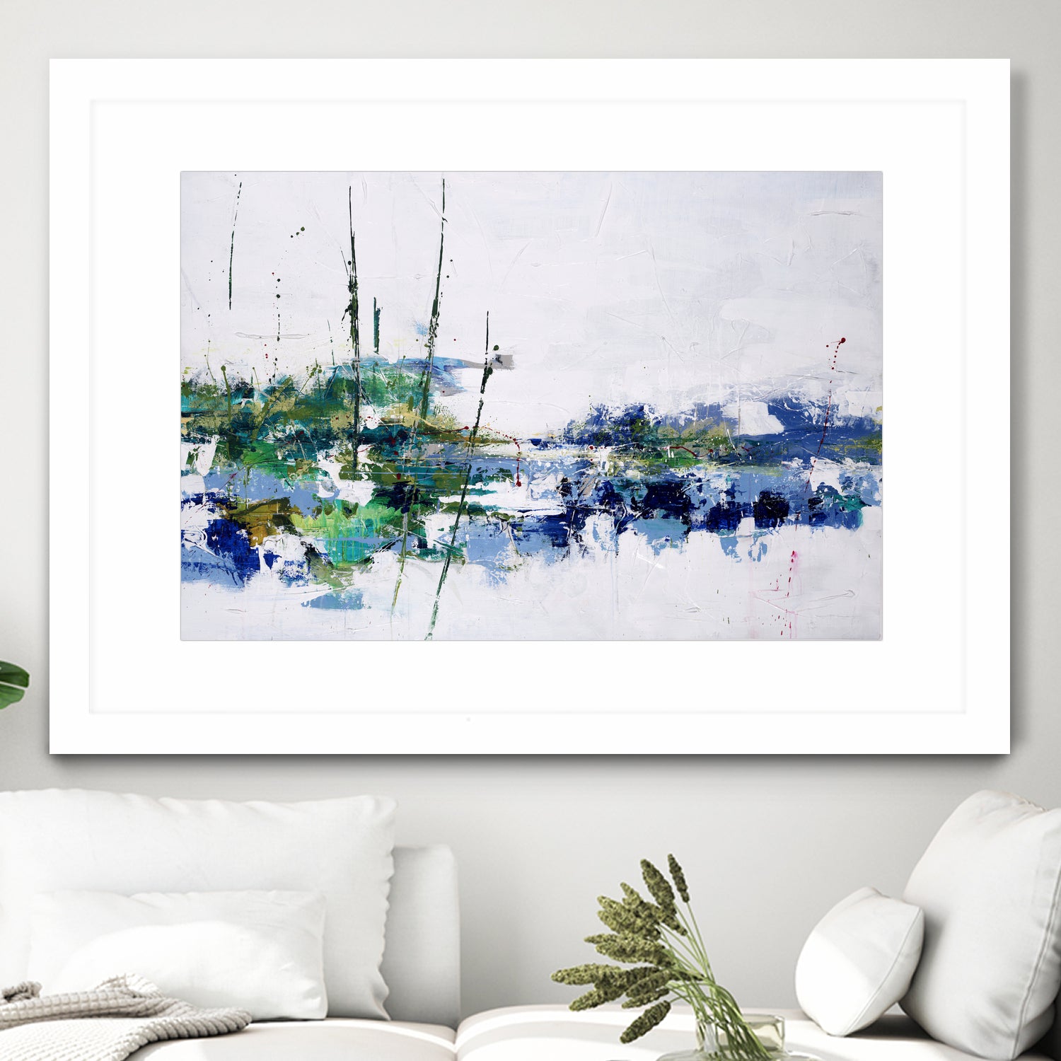 Field and Stream by Daleno Art on GIANT ART - blue absrtact