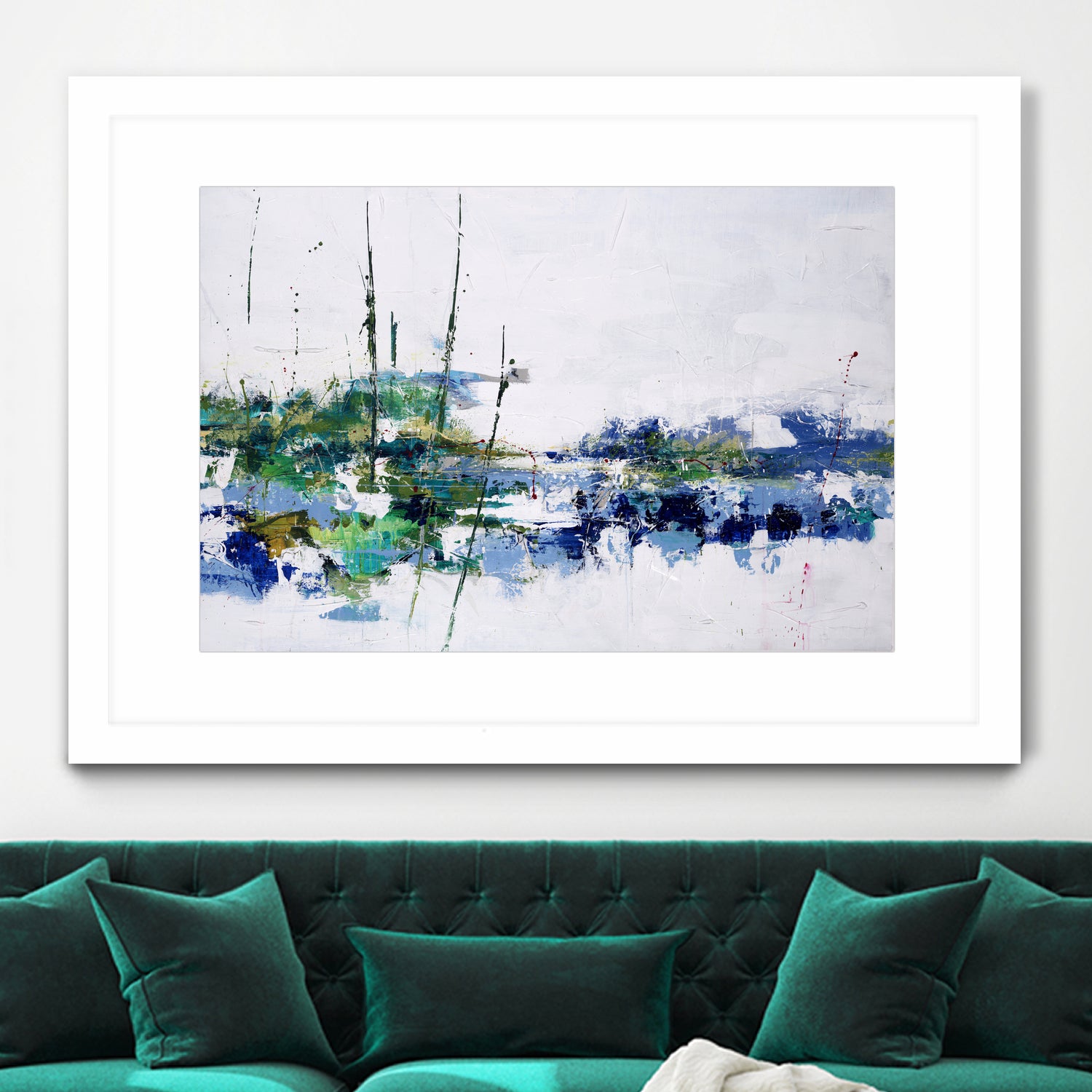 Field and Stream by Daleno Art on GIANT ART - blue absrtact