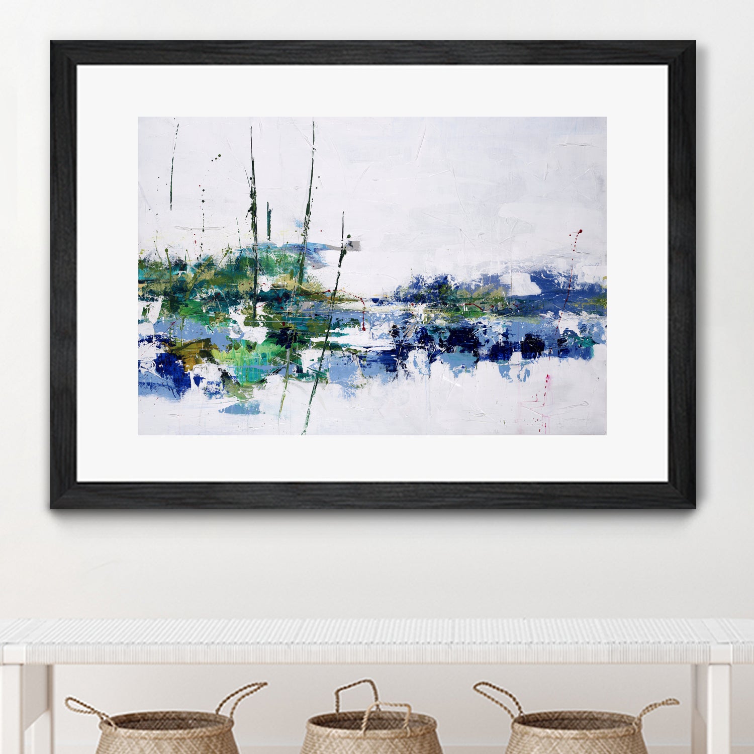 Field and Stream by Daleno Art on GIANT ART - blue absrtact