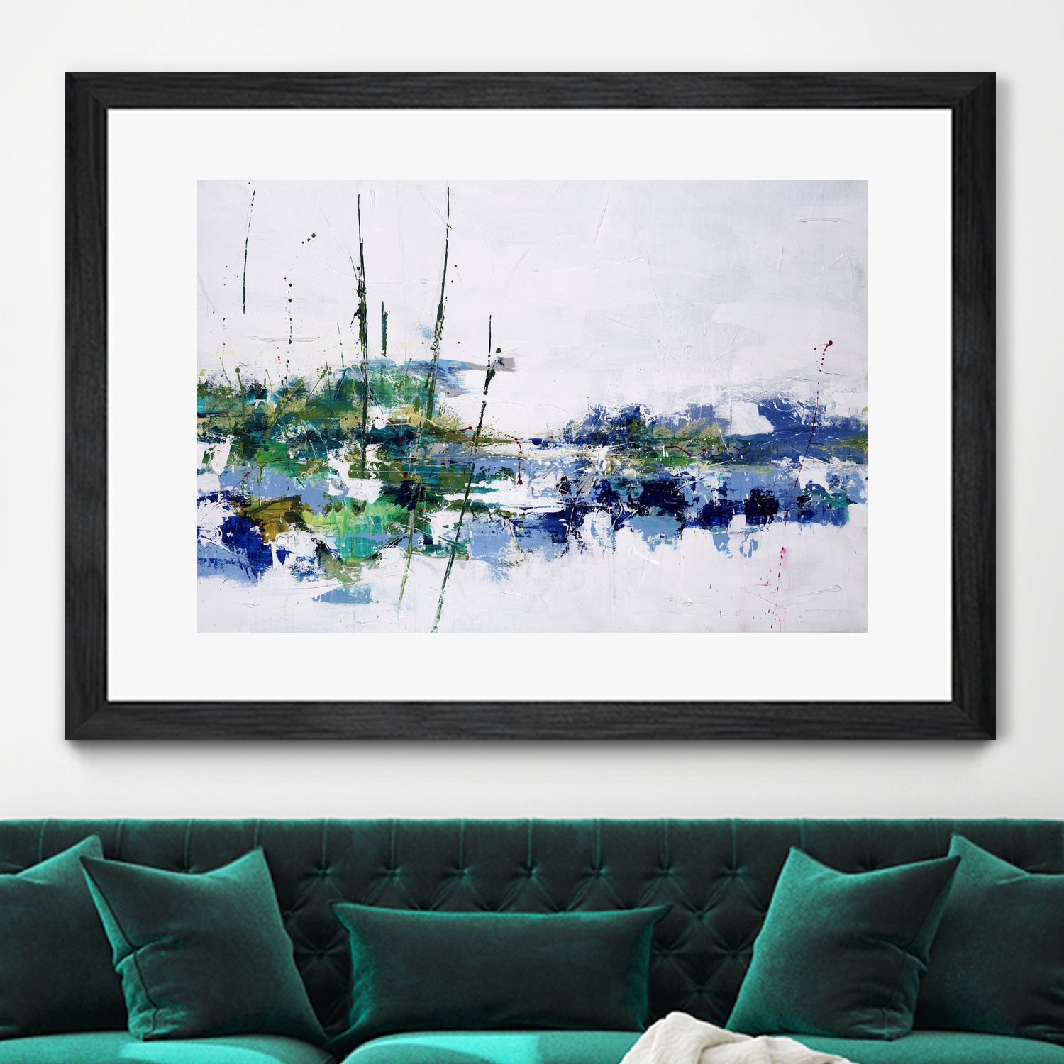 Field and Stream by Daleno Art on GIANT ART - blue absrtact