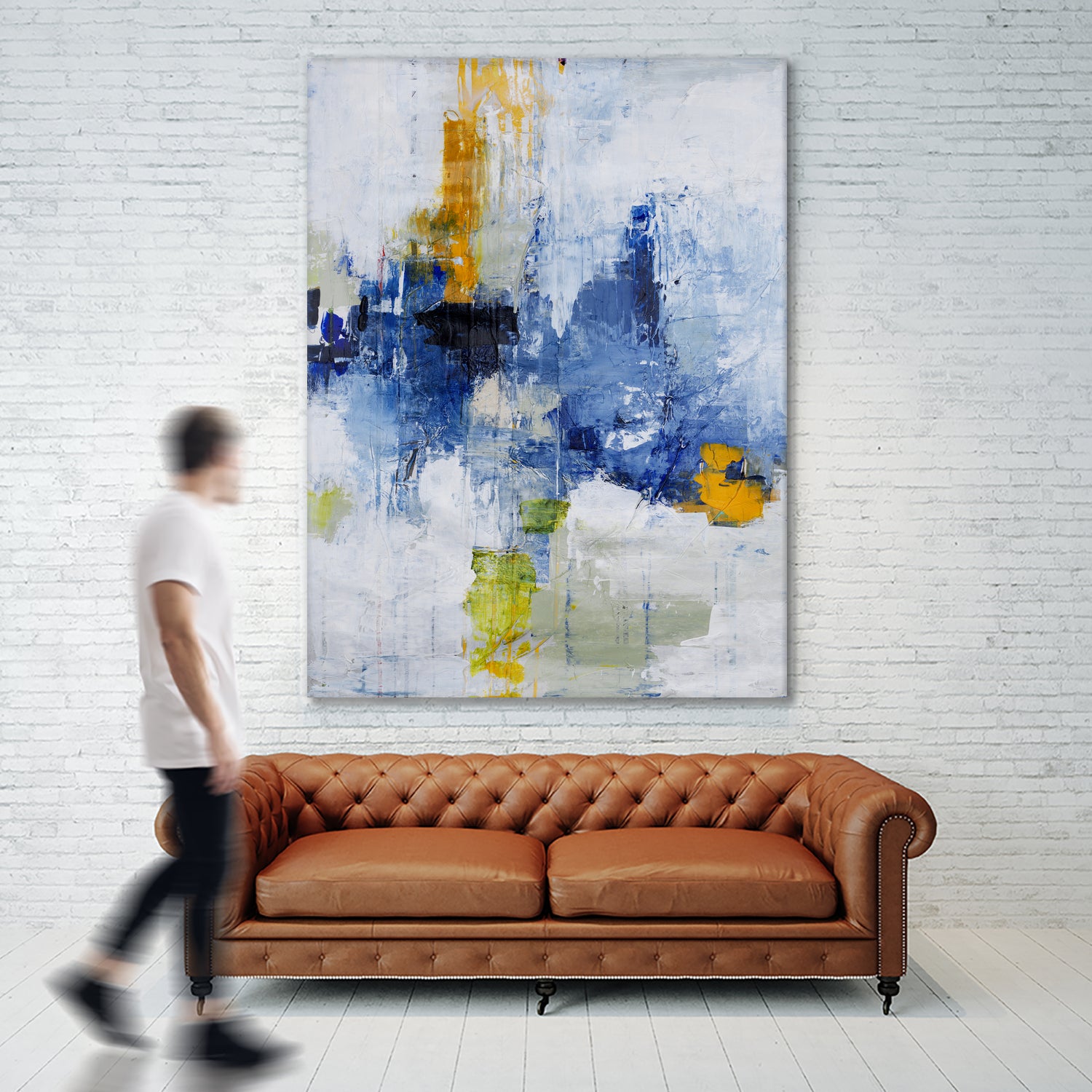 Created In Travel by Daleno Art on GIANT ART - blue abstract