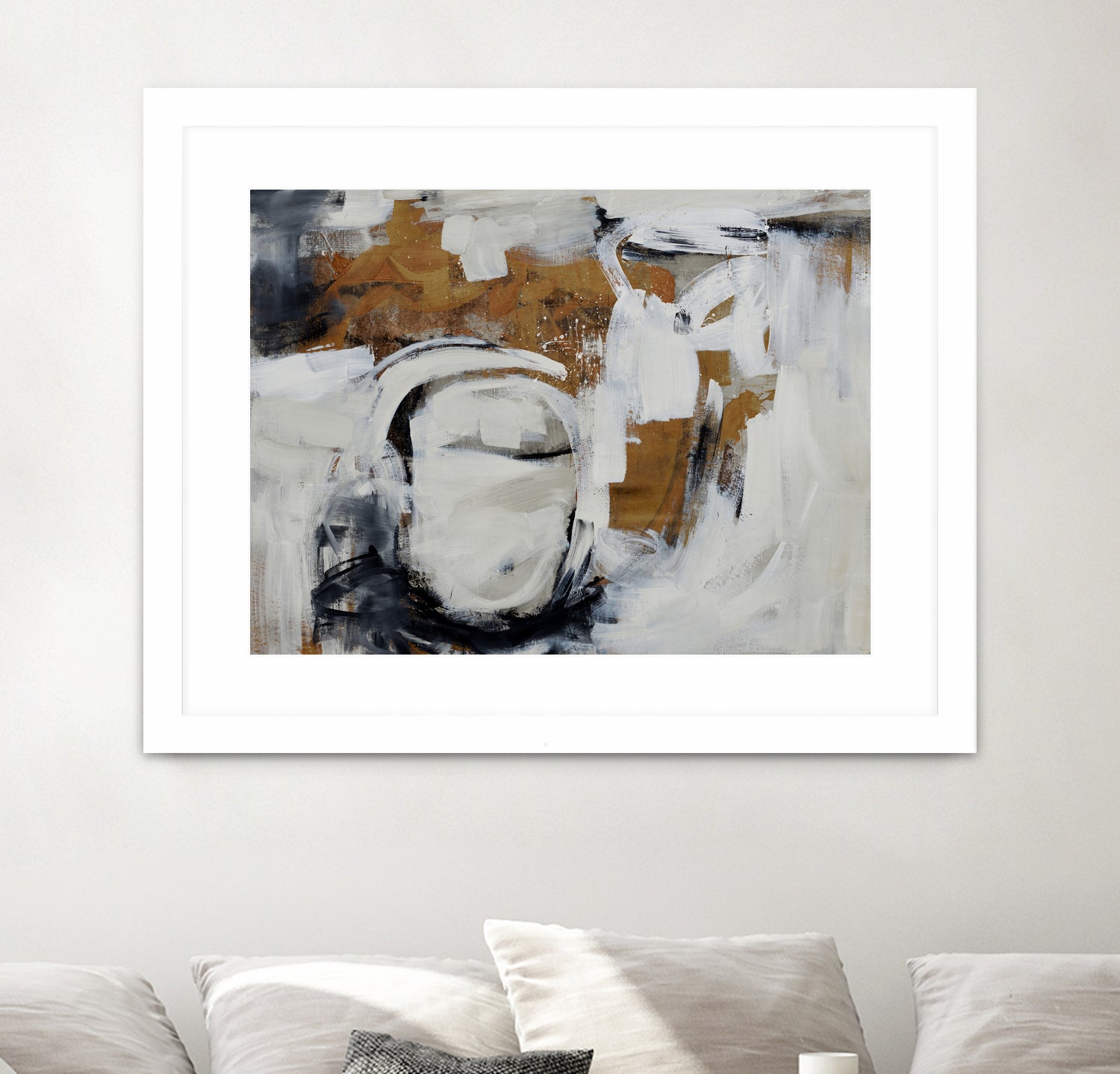 Blanket Wrapped by Daleno Art on GIANT ART - brown abstract